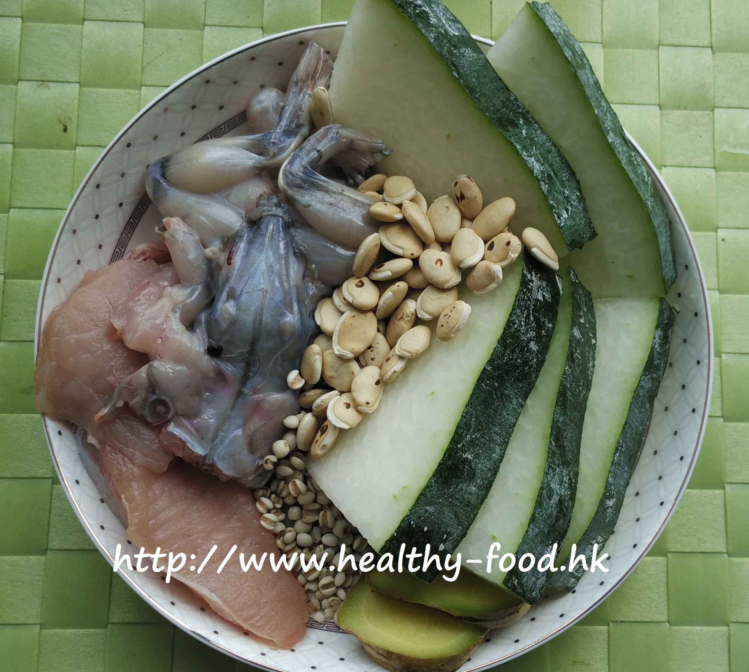 Winter Melon, Hyacinth Bean, Job's Tears and Frog Soup