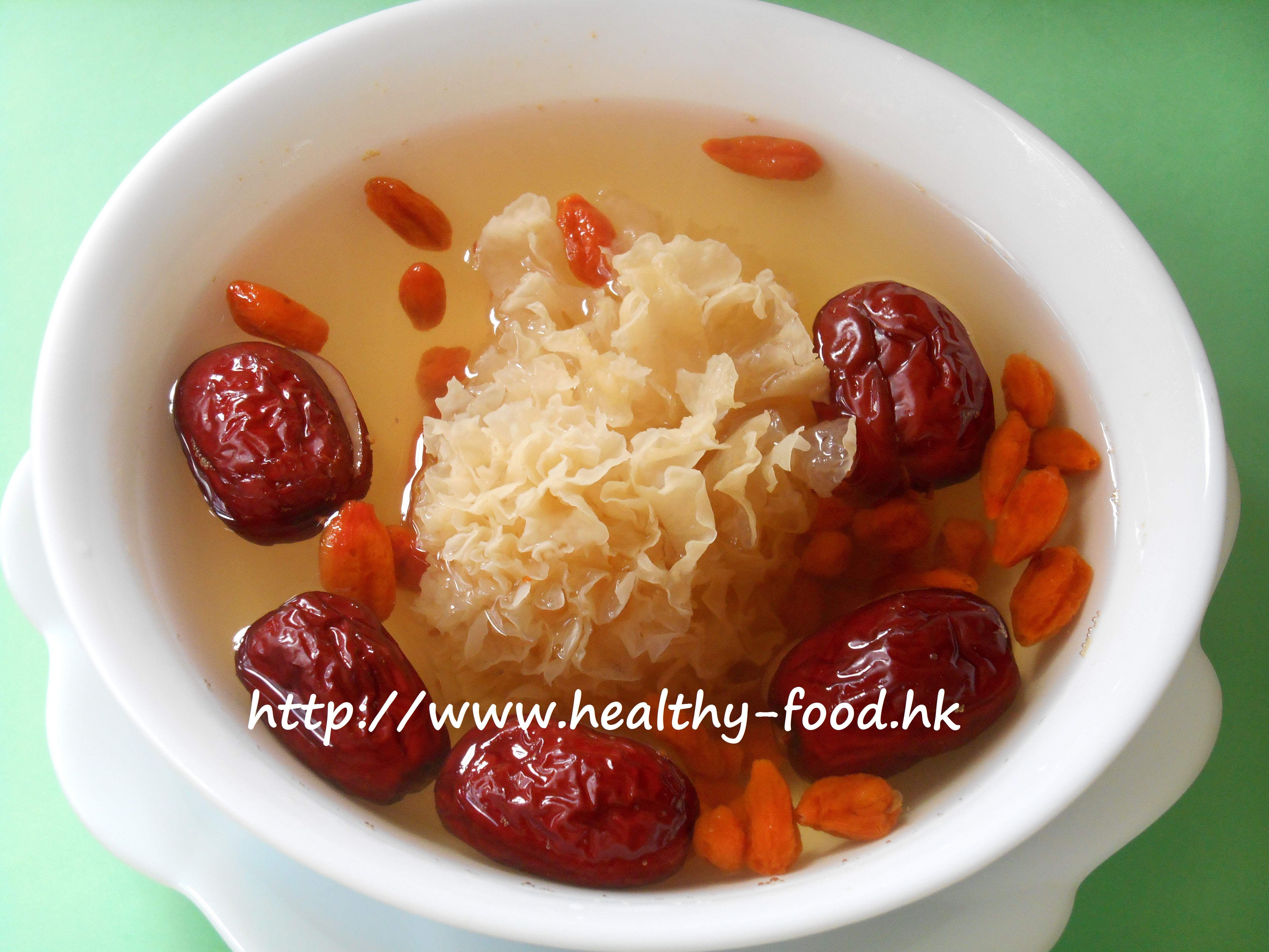 Snow Fungus, Goji Berry and Red Date Sweet Soup