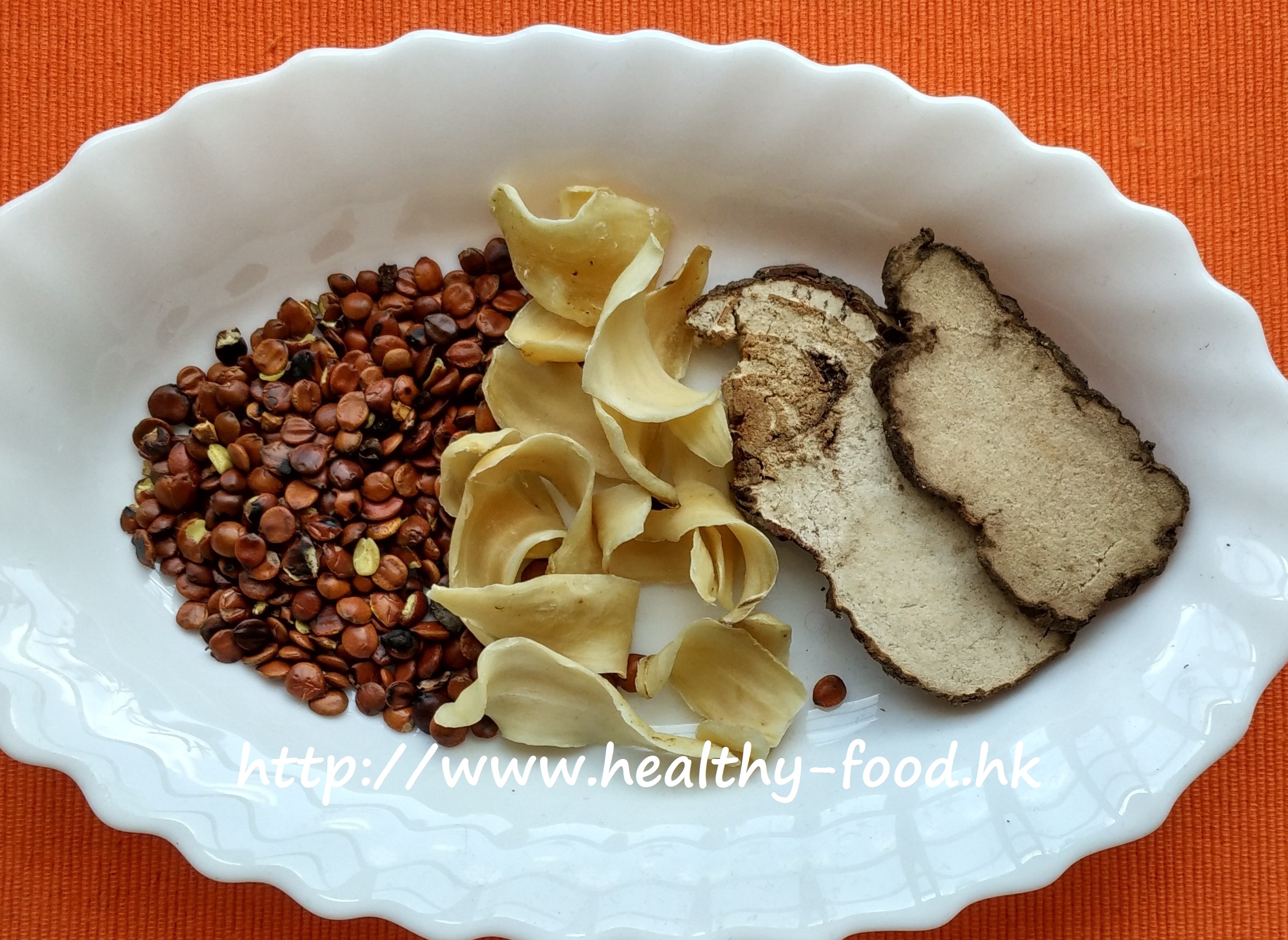 Fried Sour Jujube Seed, Lily Bulb and Heart-Wood Poria Tea