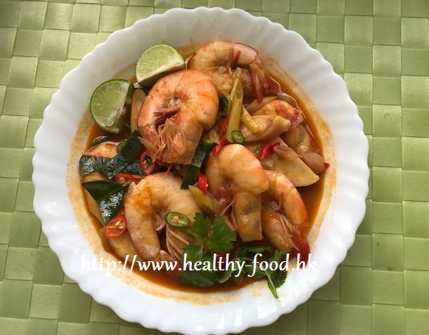 Tom Yum Shrimp Soup (Dong Yin Gong Xia Tang)