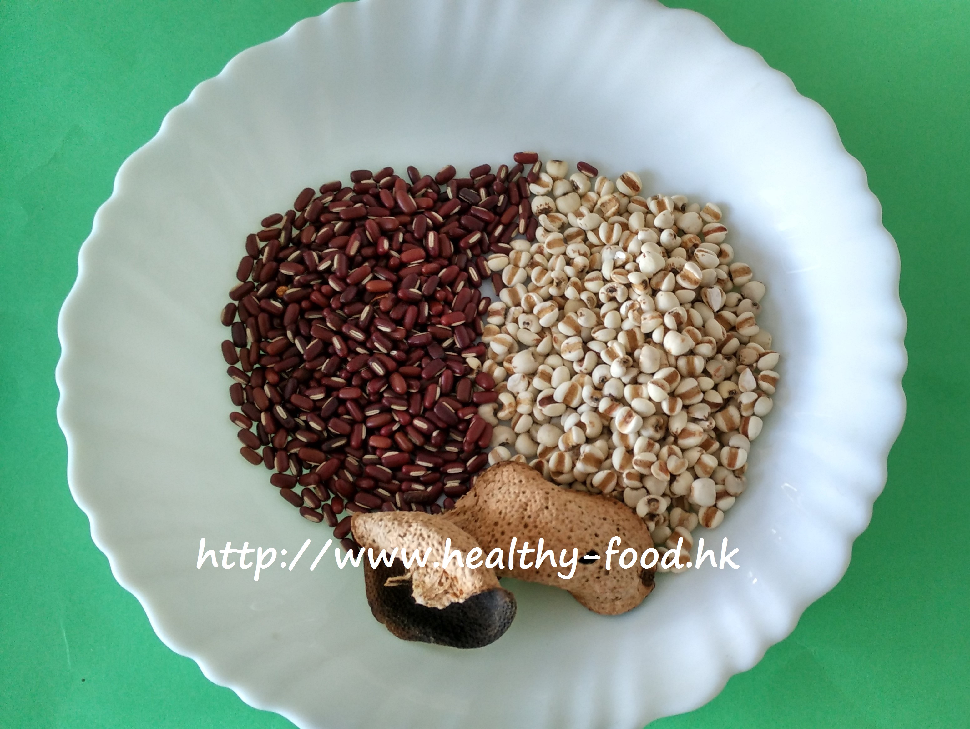 Adzuki Bean, Coix Seed and Dried Tangerine Peel Congee (Chi Xiao Dou Yi Mi Chen Pi Zhou)
