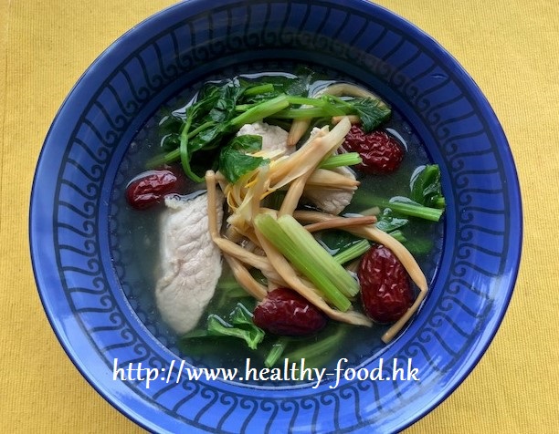 Daylily, Celery and Lean Pork Soup