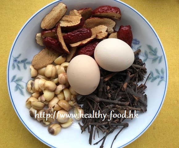 Processed Loranthus, Lotus Seed and Egg Sweet Tea