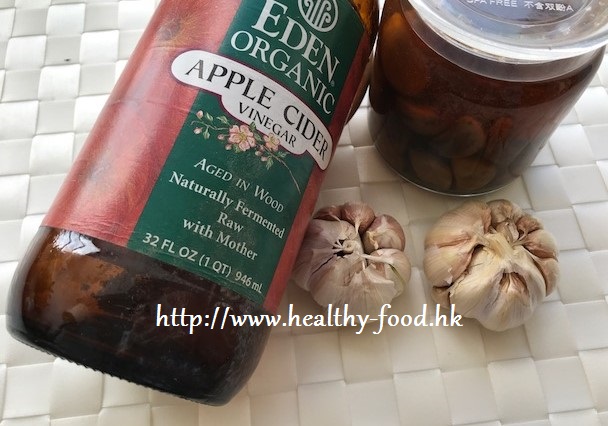 Organic Apple Cider Vinegar with Garlic and Rock Sugar