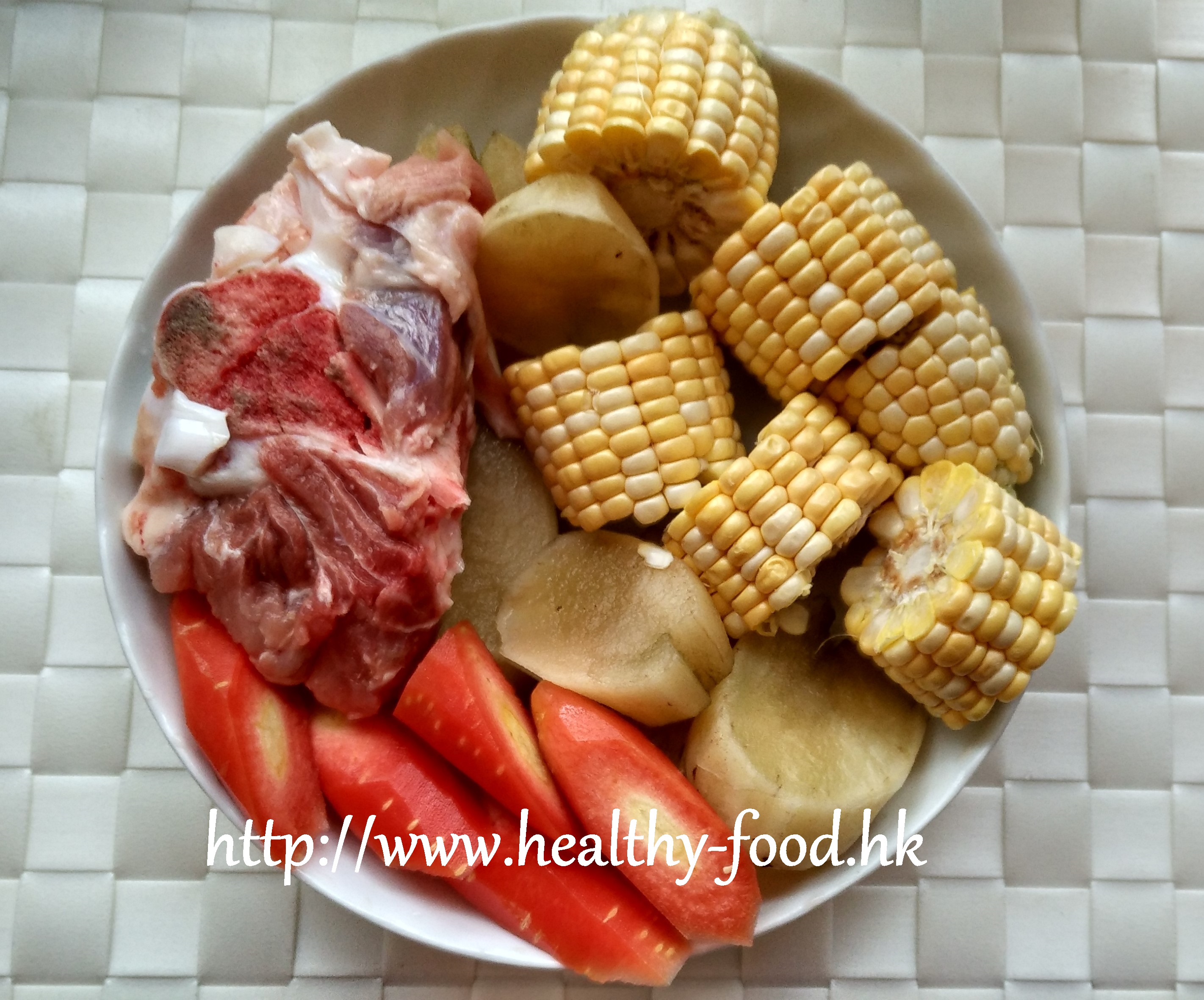 Yacon, Corn and Pork Rib Soup