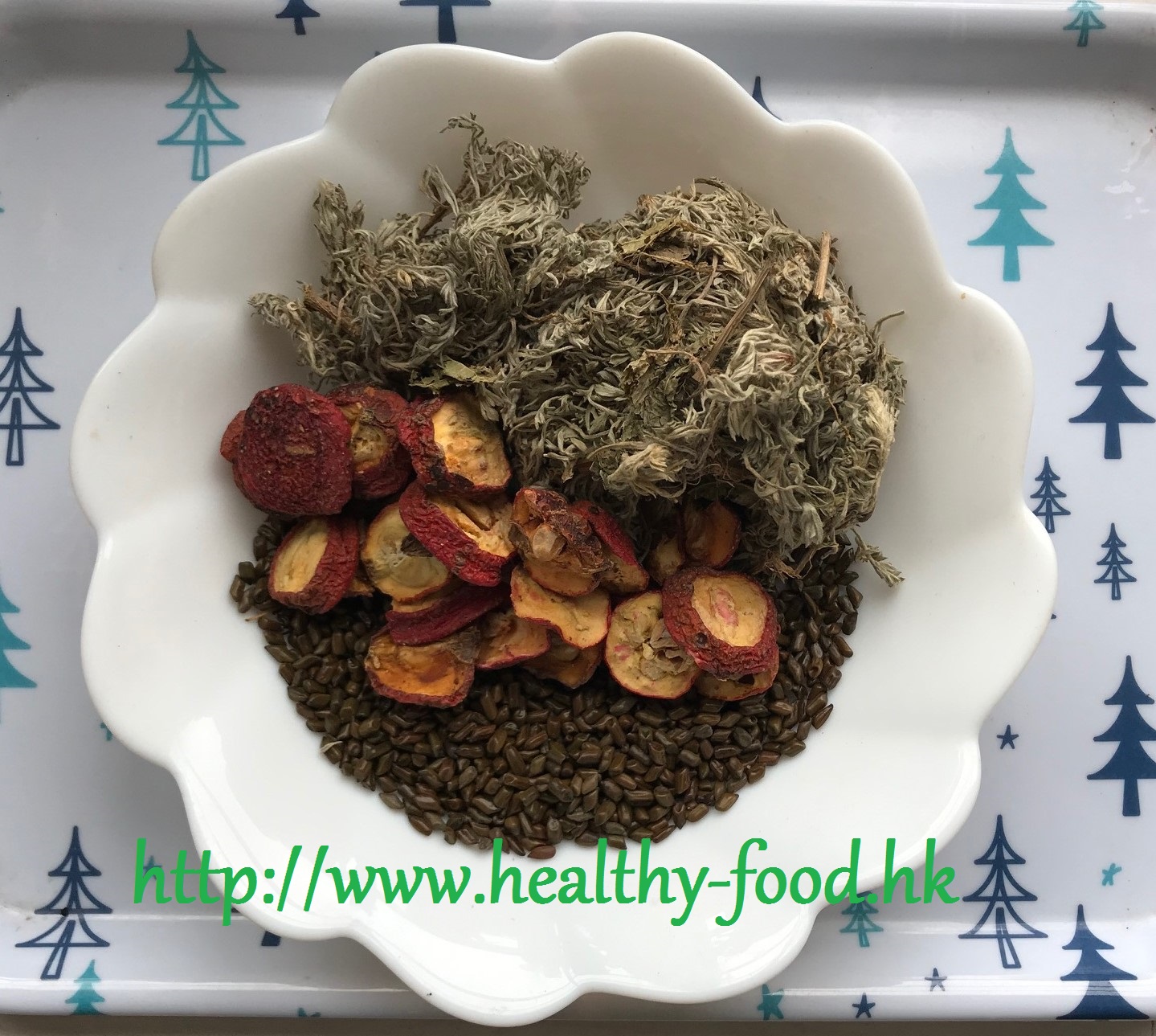 Hawthorn, Cassia Seed and Virgate Wormwood Tea