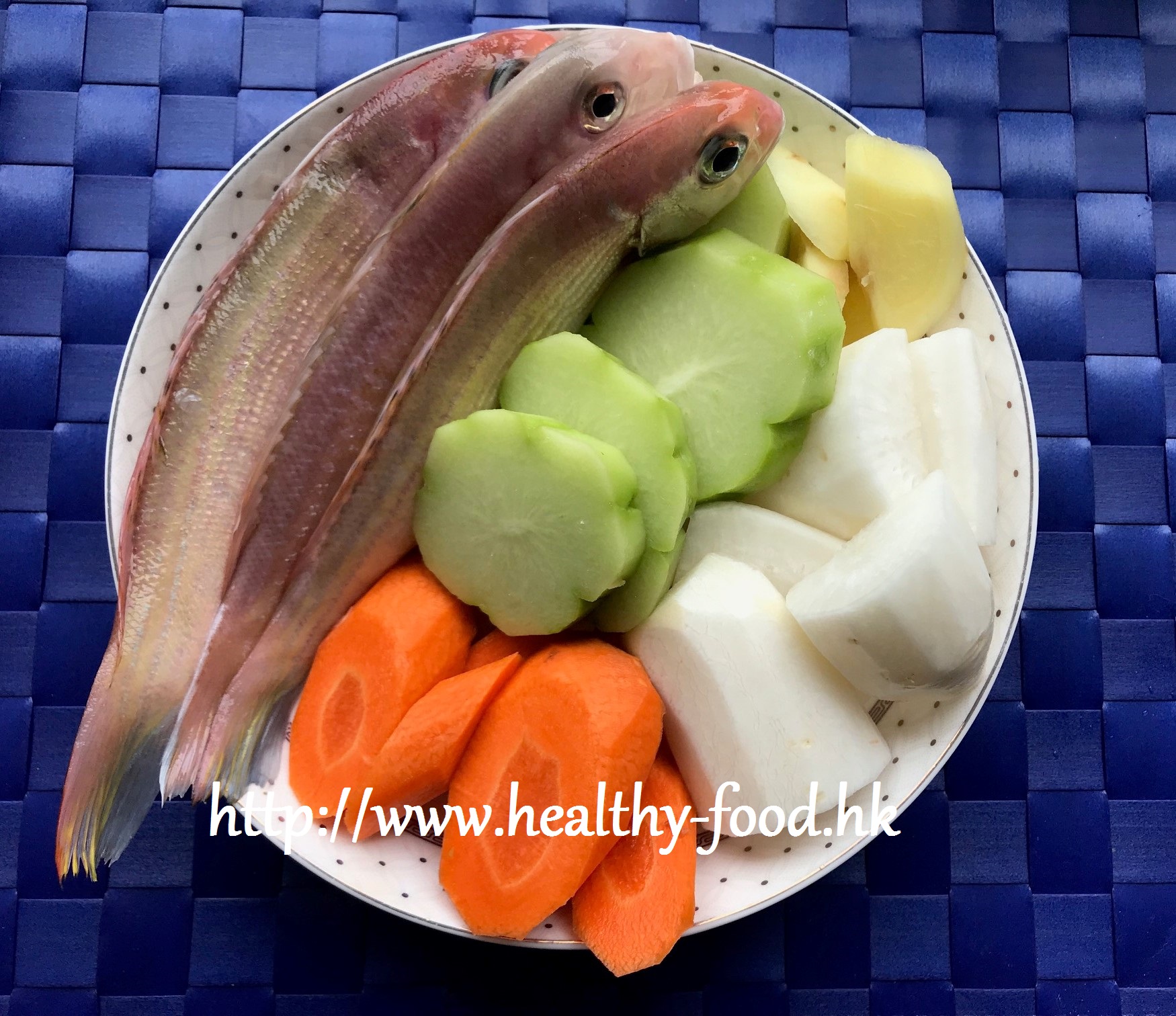 Fresh Yam, Chayote and Fresh Fish Soup