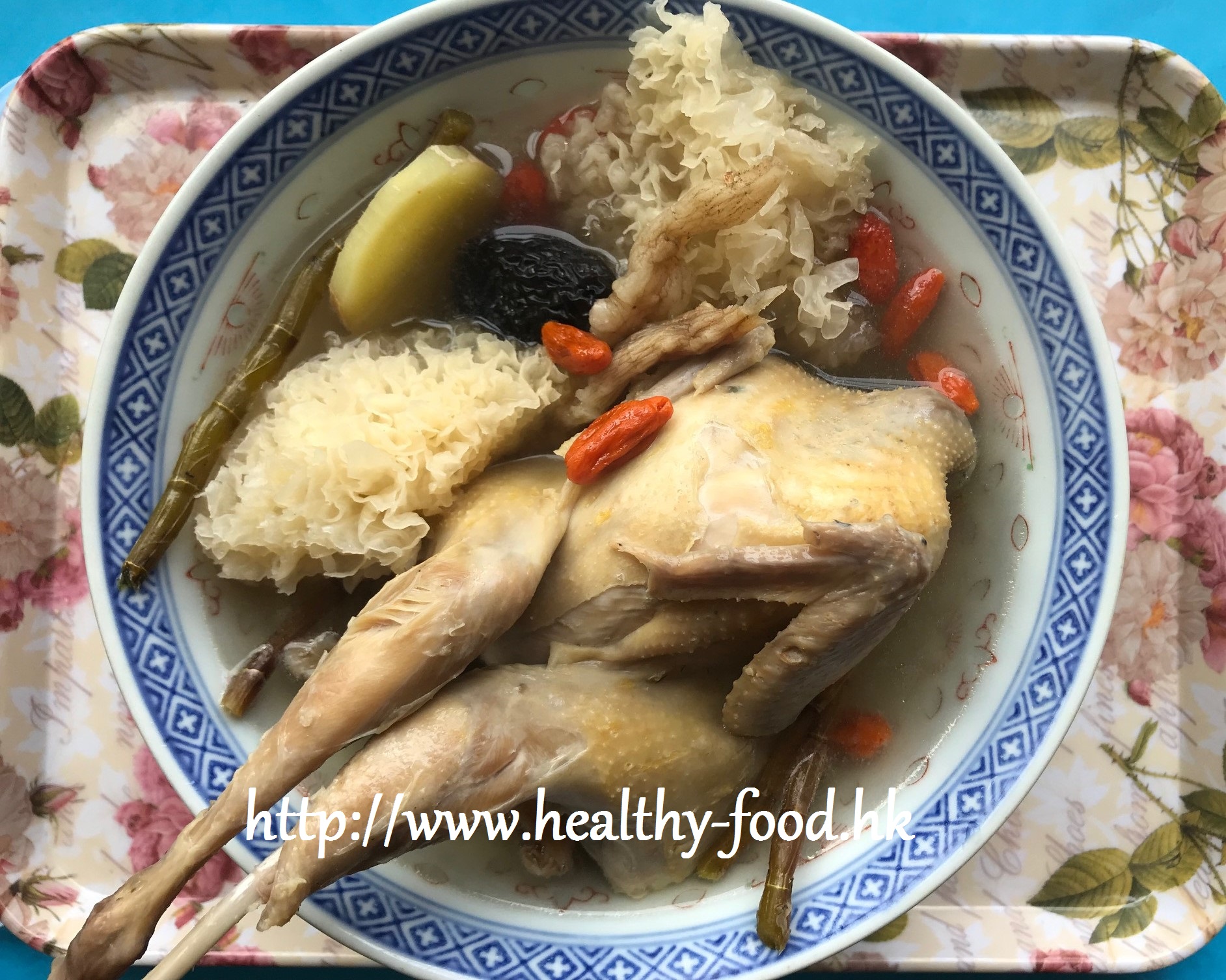 Wild Jade Bamboo, Fresh Dendrobium, Snow Fungus, Goji and Partridge Soup