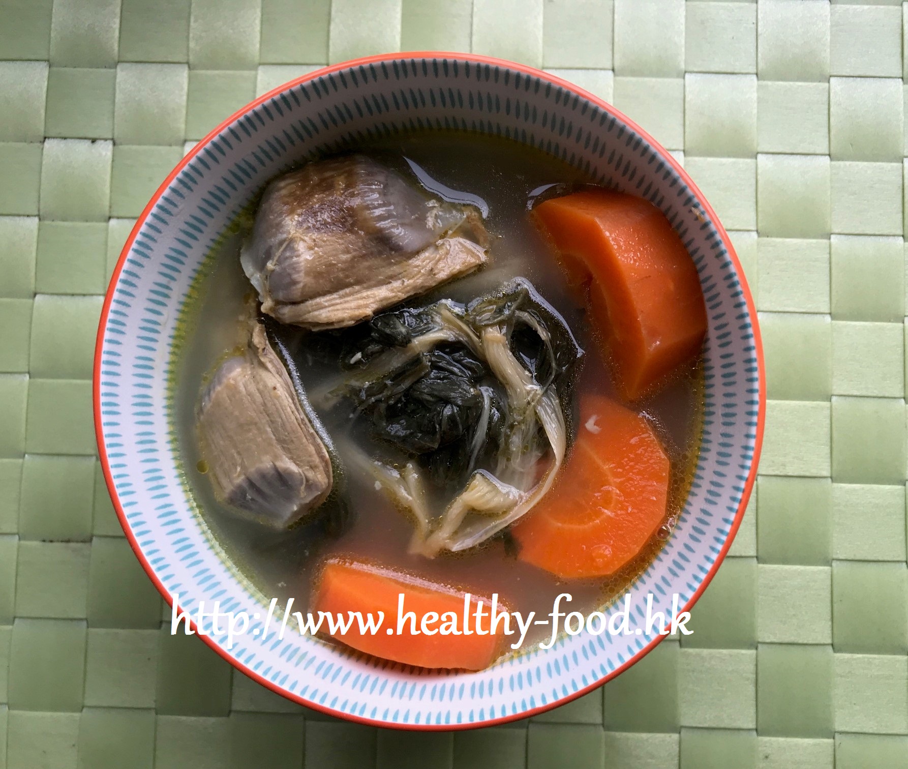 Dried Cabbage, Carrot and Preserved Duck Kidney Soup