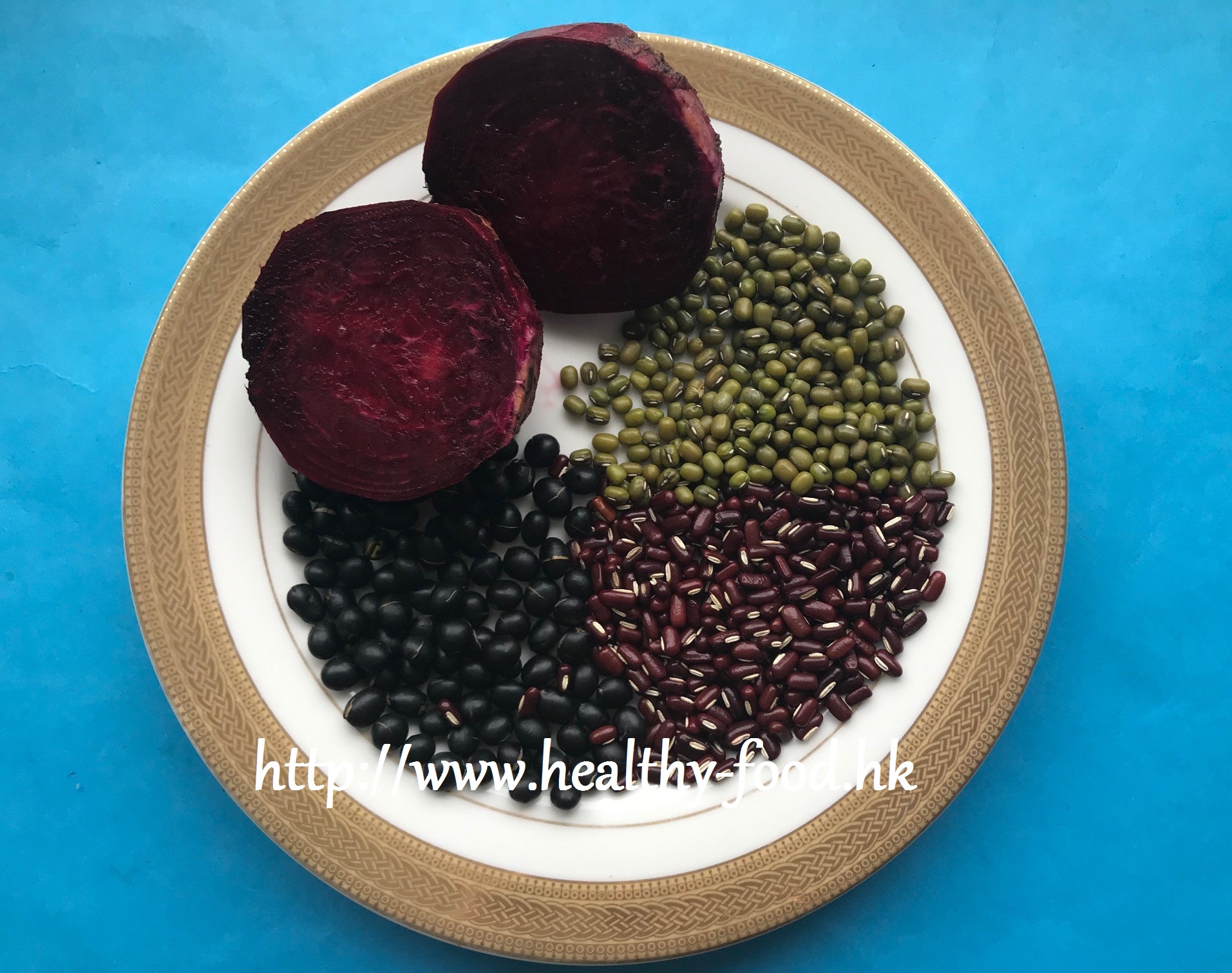 Three-Bean Beetroot Soup