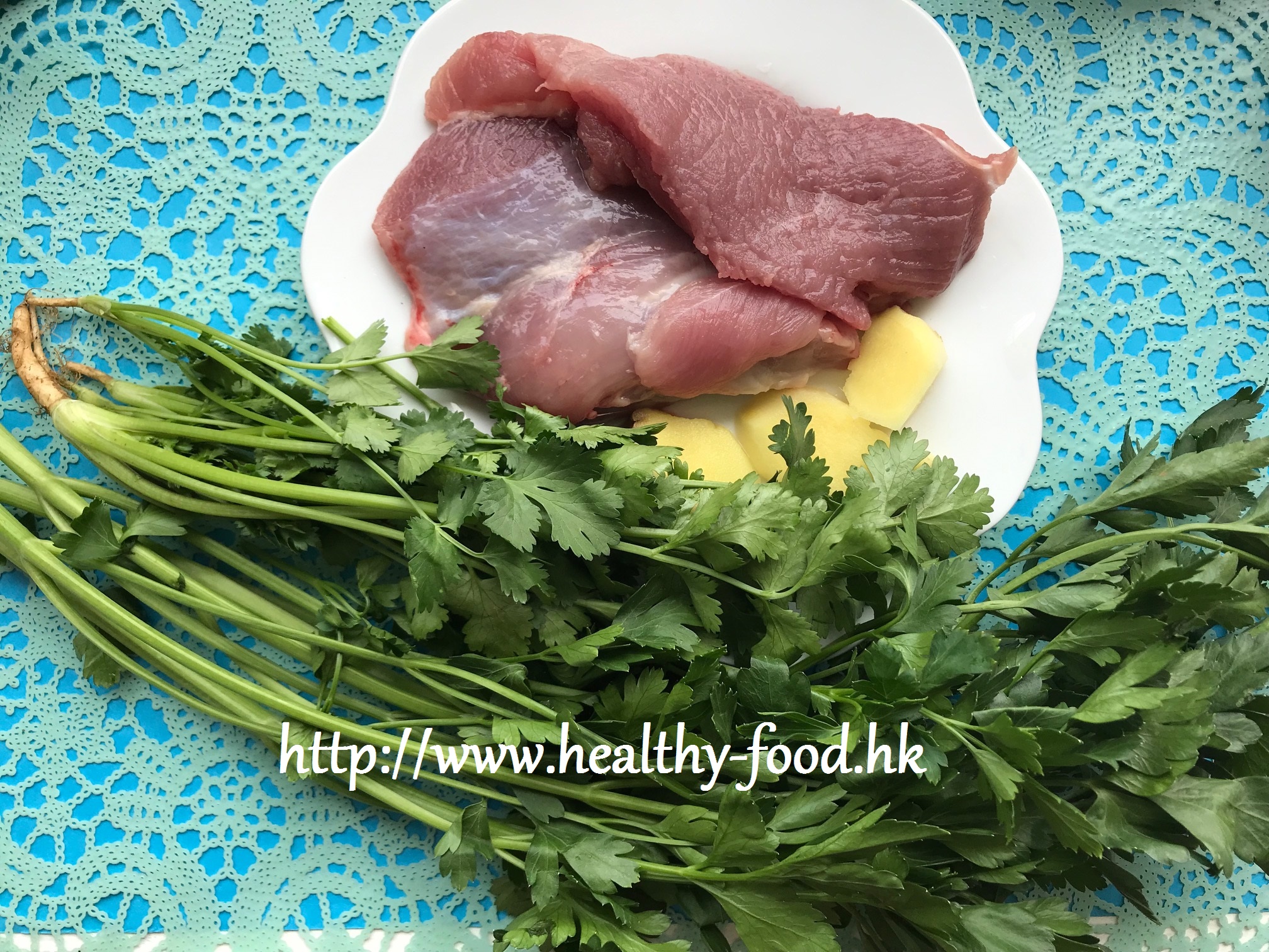 Parsley, Cilantro & Lean Pork Soup
