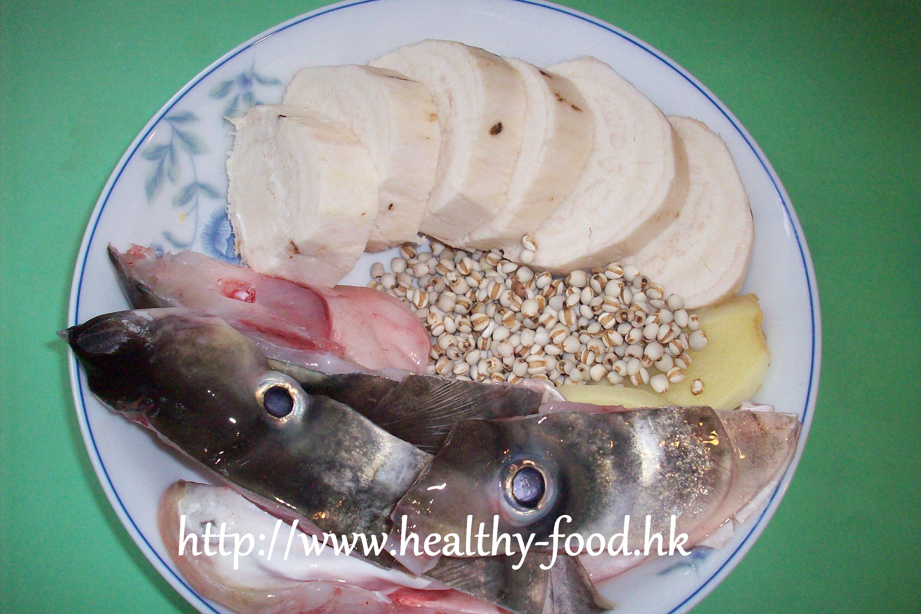 Kudzu Root, Coix Seed & Large Fish Head Soup