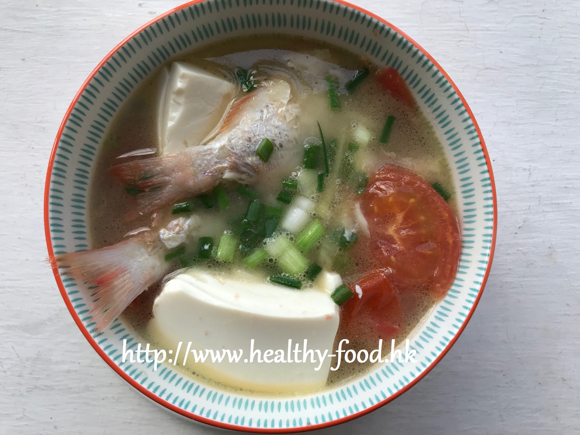 Tomato, Tofu and Small Sea Fish Soup