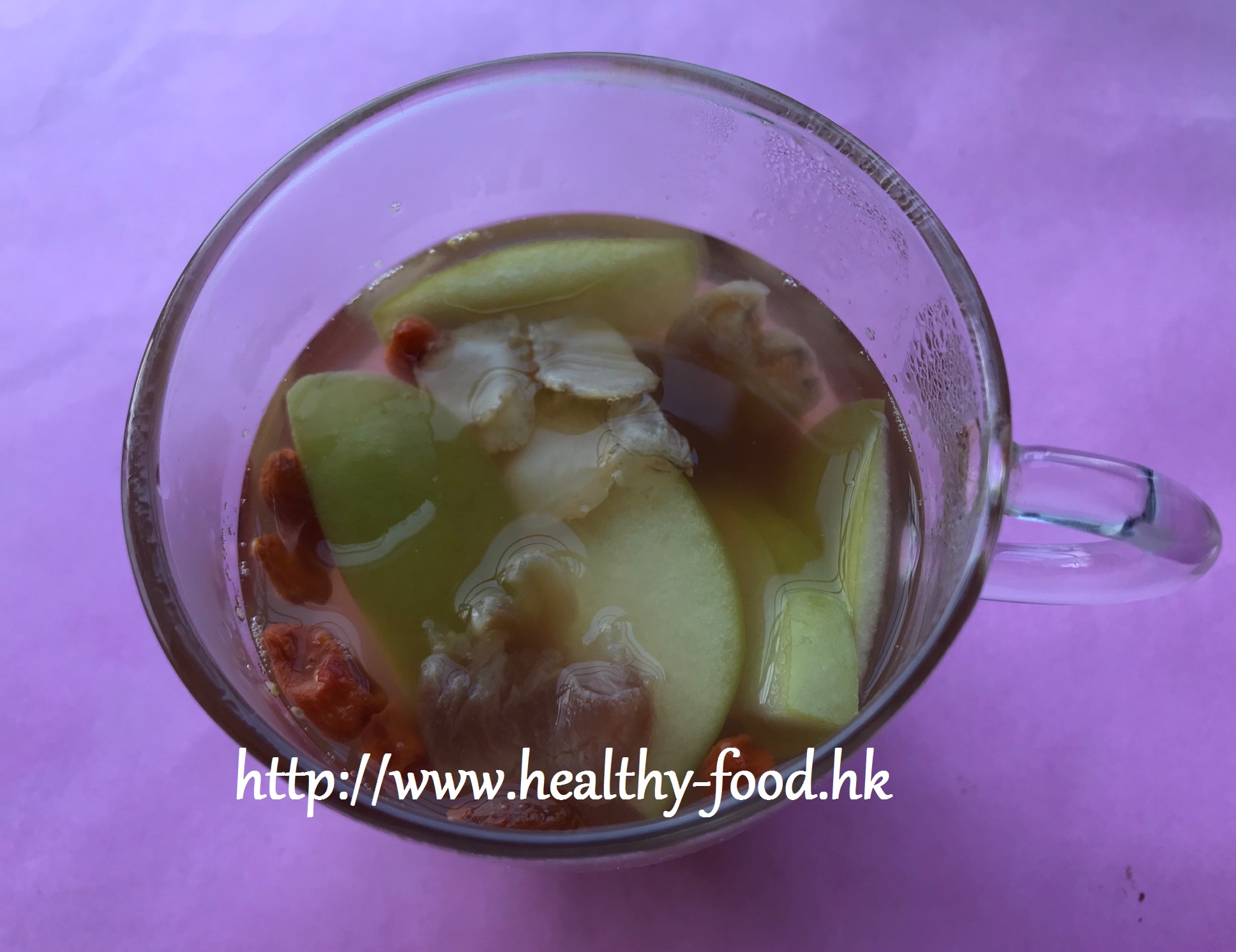 American Ginseng, Green Apple, Goji Berry and Longan Tea