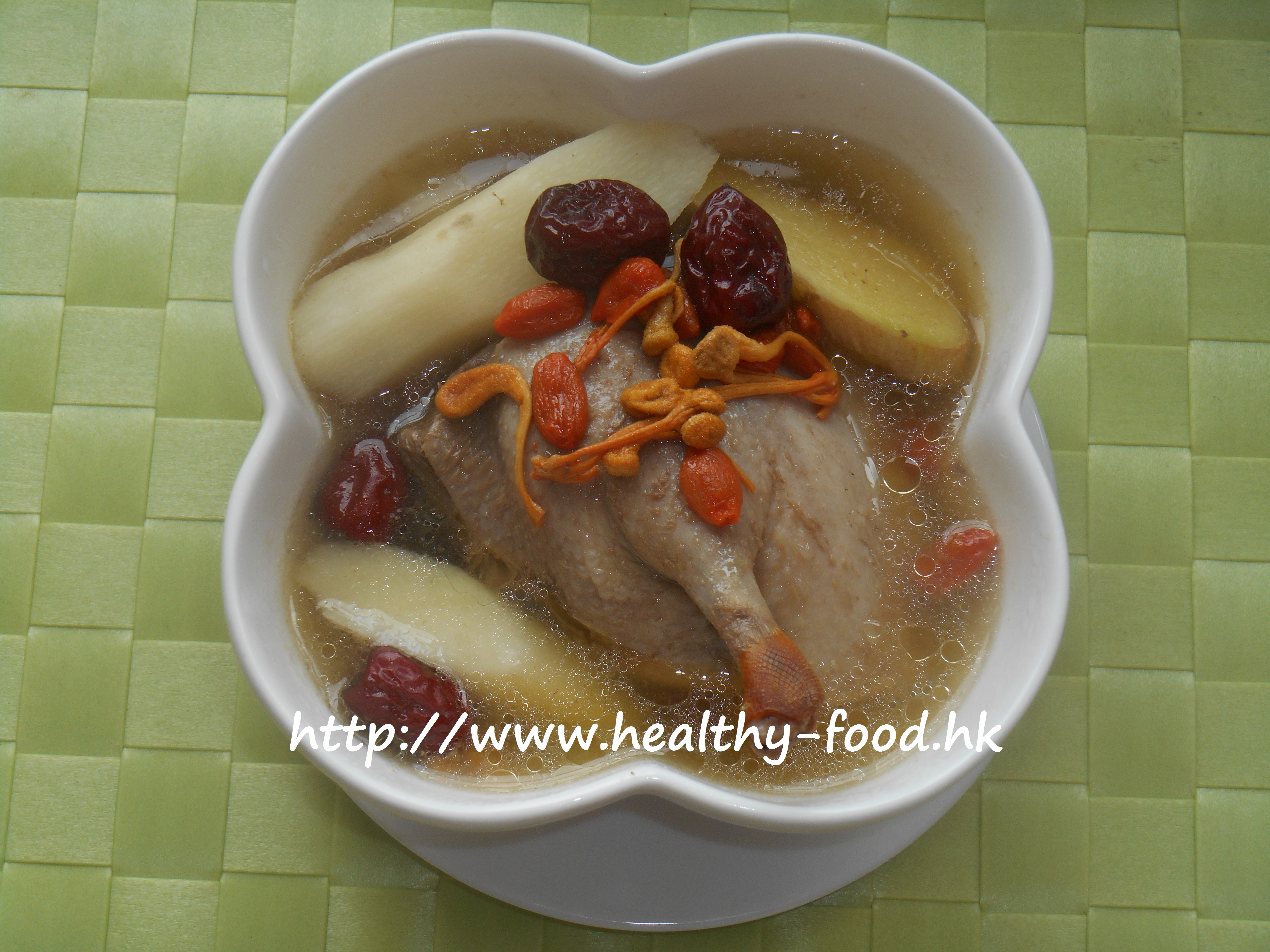 Cordyceps Flower, Fresh Yam, Goji Berry, and Mallard Duck Soup