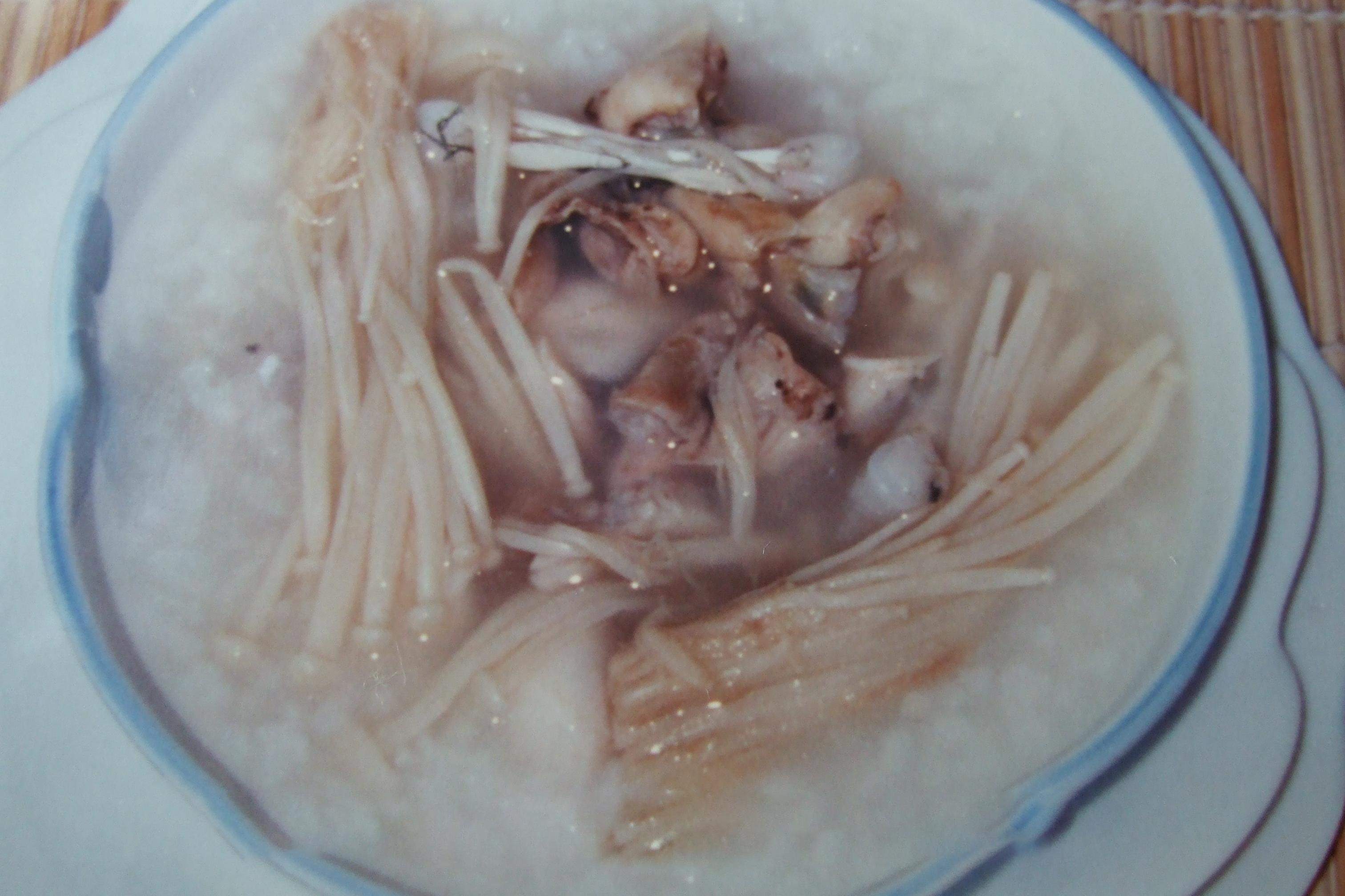 Enoki Mushroom and Frog Congee