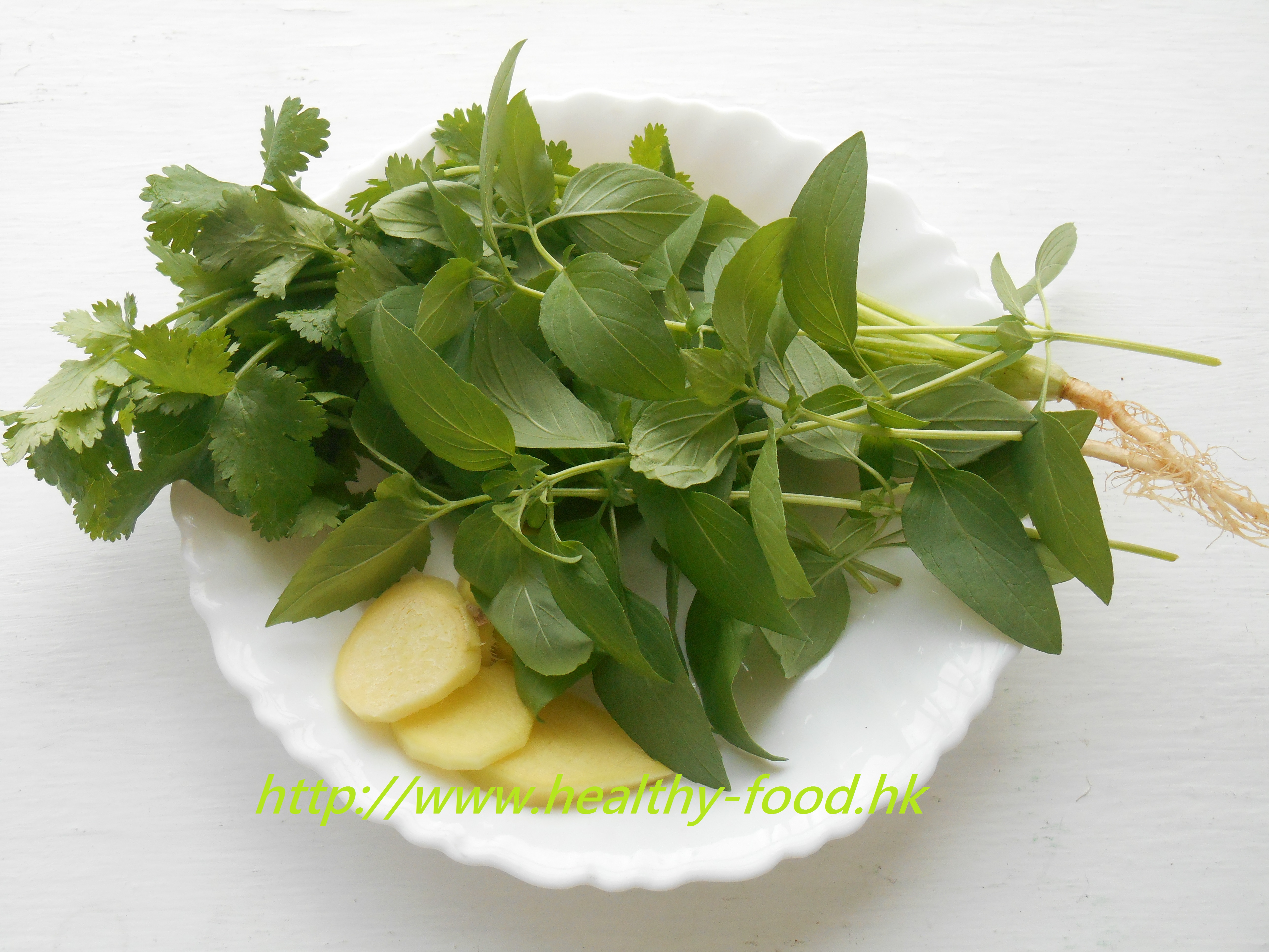 Mint, Coriander, Ginger and Brown Sugar Tea