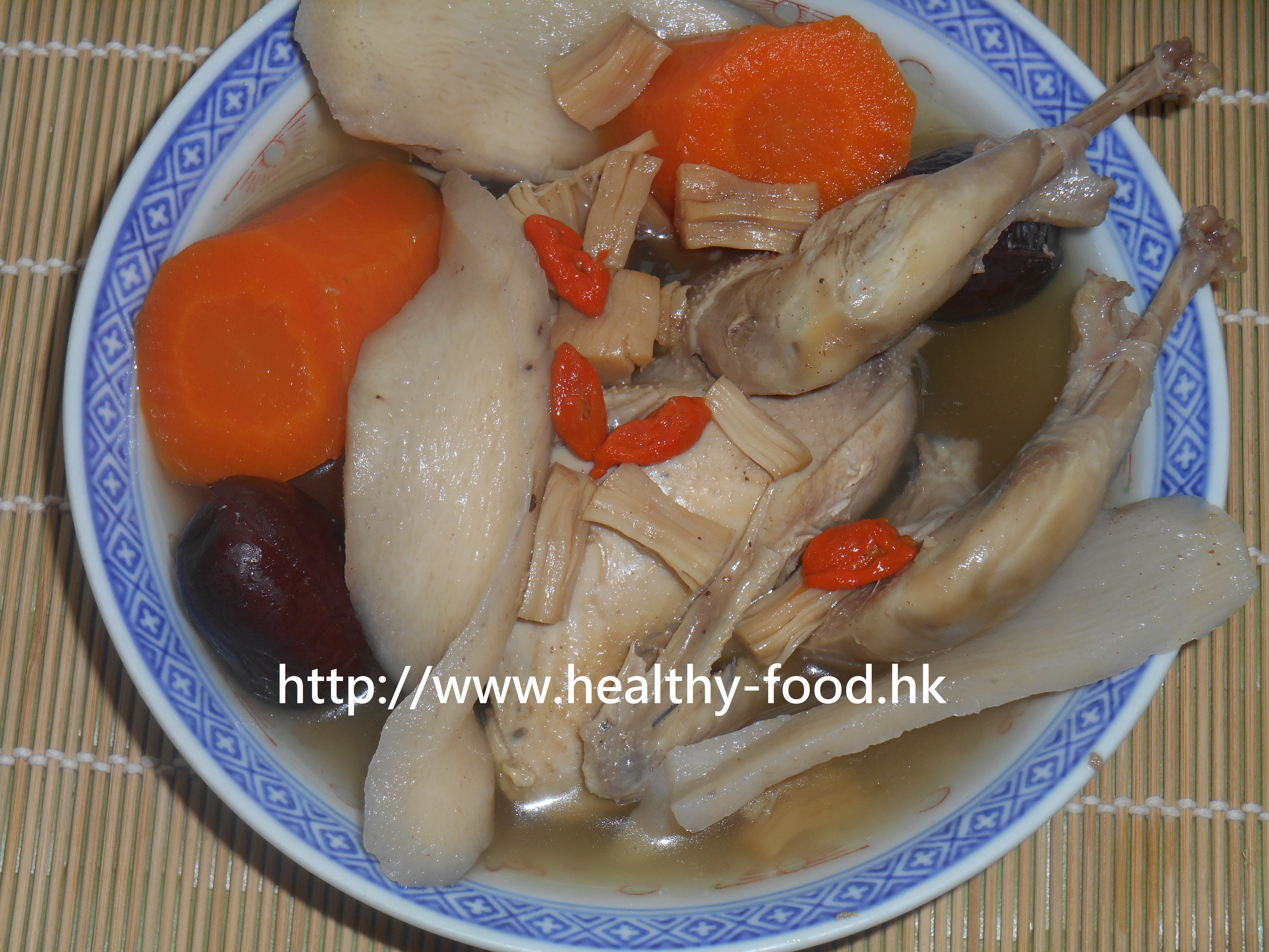 Dioscorea, Goji, Dried Scallop and Partridge Soup