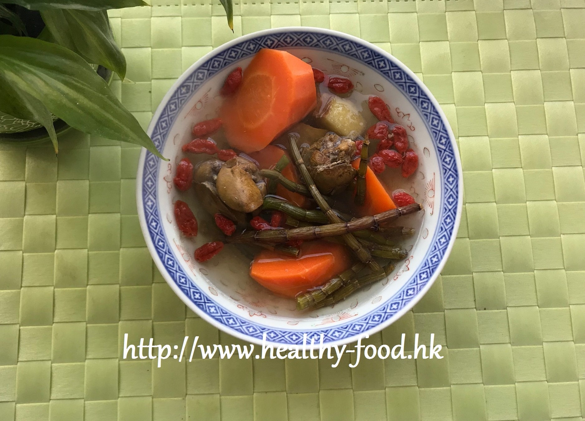 Fresh Dendrobium, Goji Berry, Carrot and Chicken Liver Soup