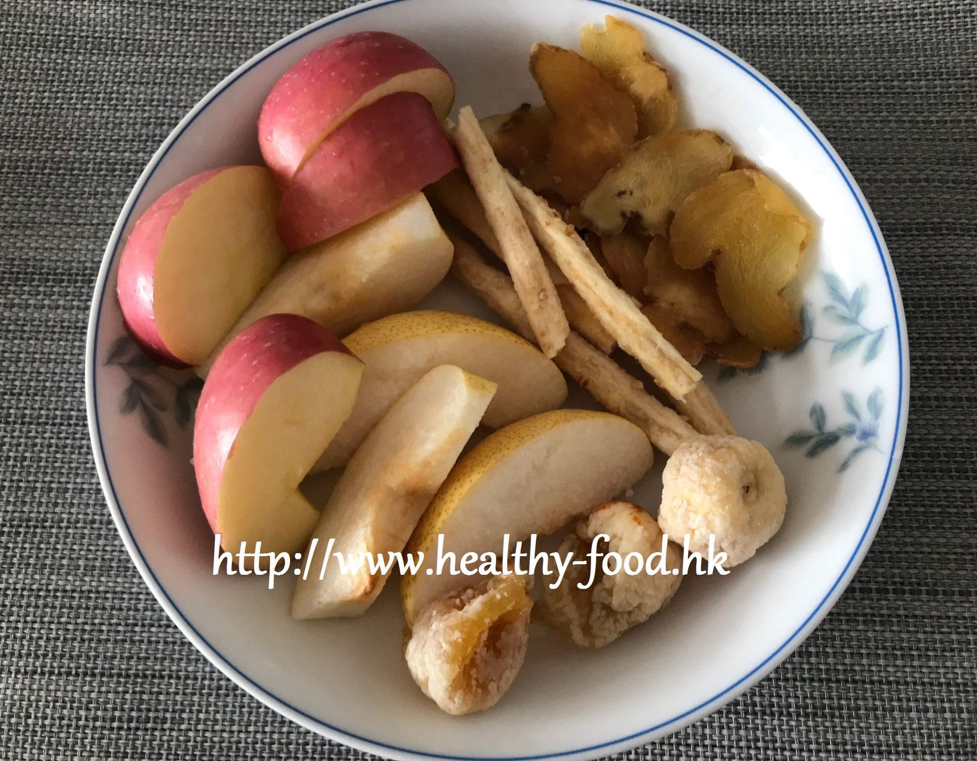 Glehnia, Sea Polygonatum, Apple, Pear and Fig Soup
