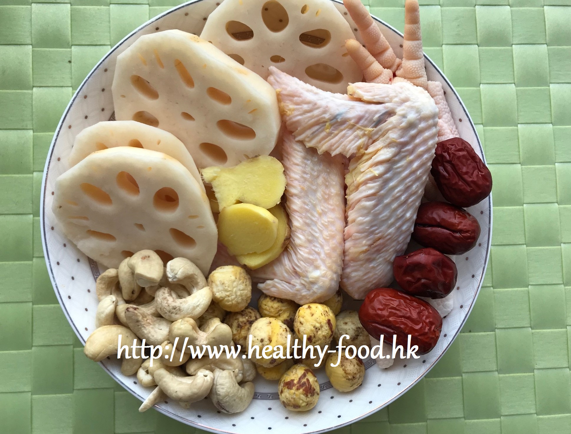Chestnut, Cashew, Lotus Root and Chicken Soup