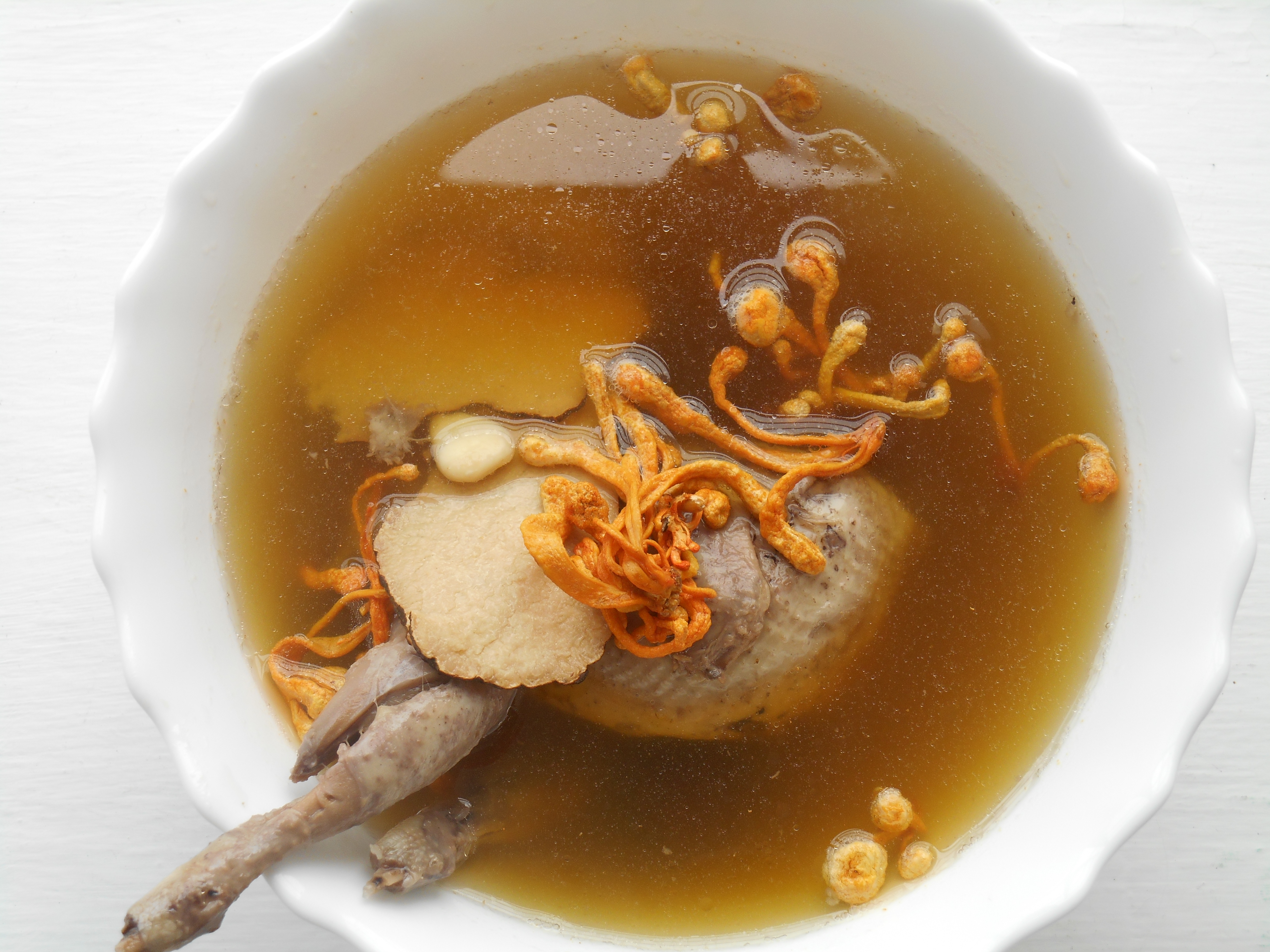 Tiger Milk Mushroom, Cordyceps Flower and Almond Quail Soup