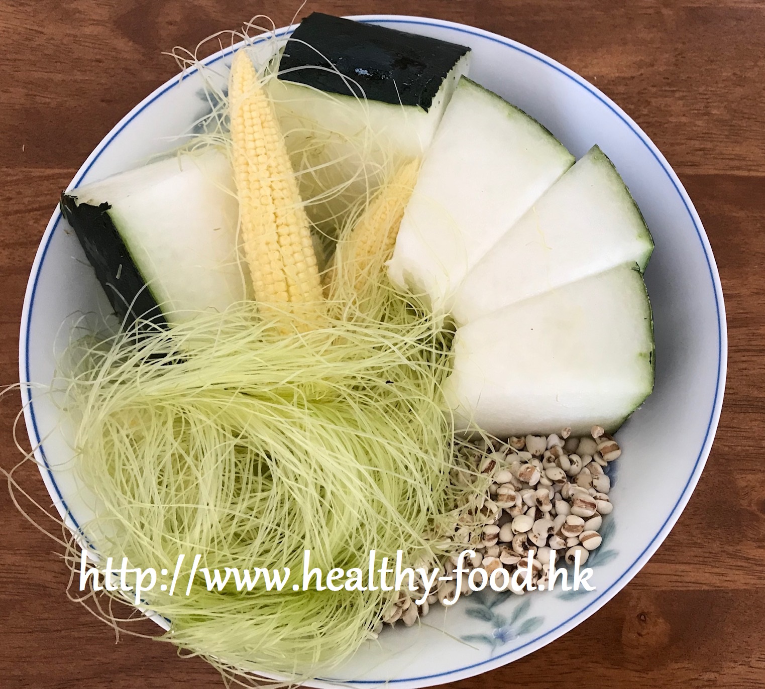 Winter Melon, Coix Seed and Corn Silk Water