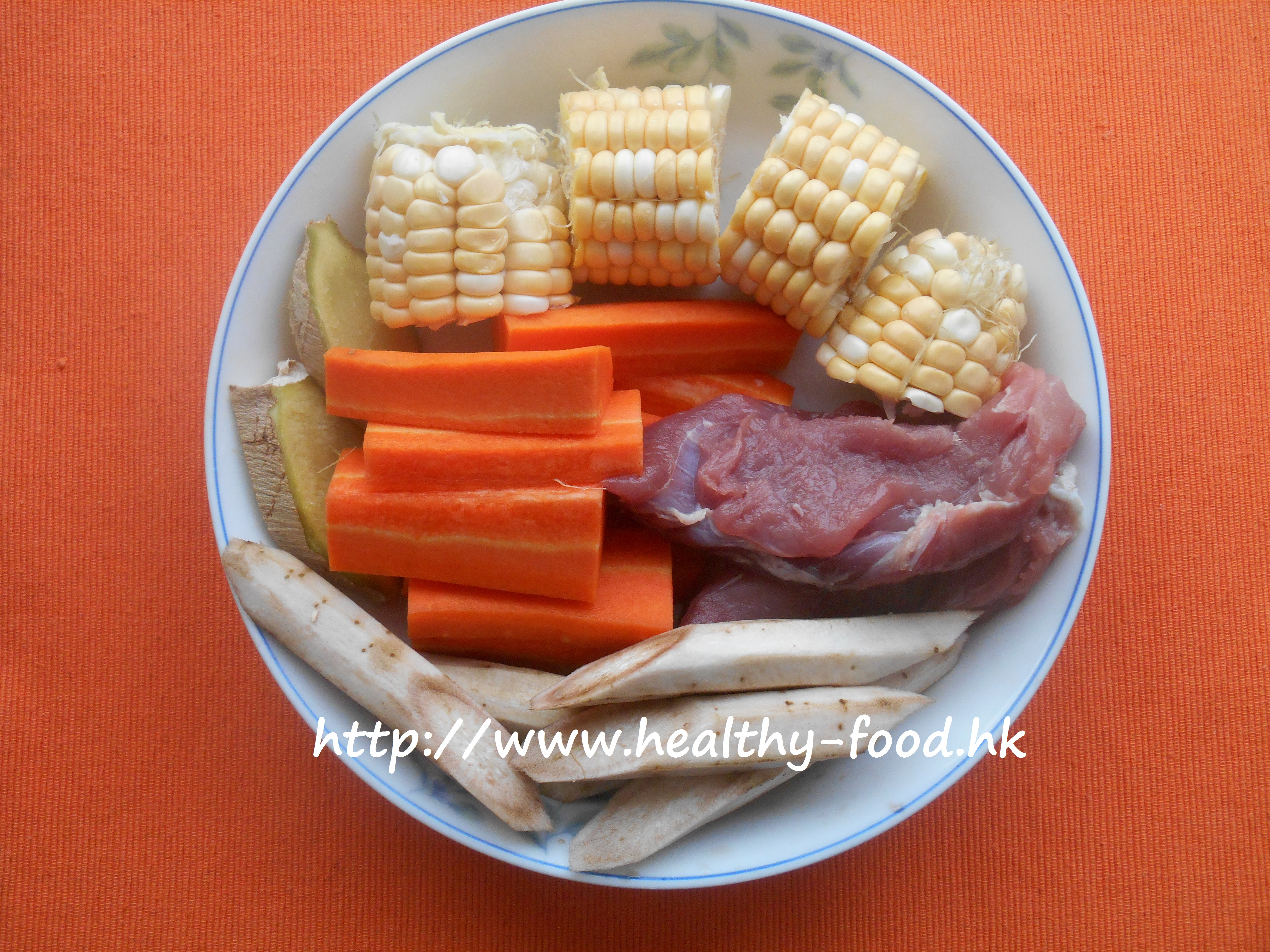 Burdock Root, Sweet Corn and Carrot Lean Pork Soup