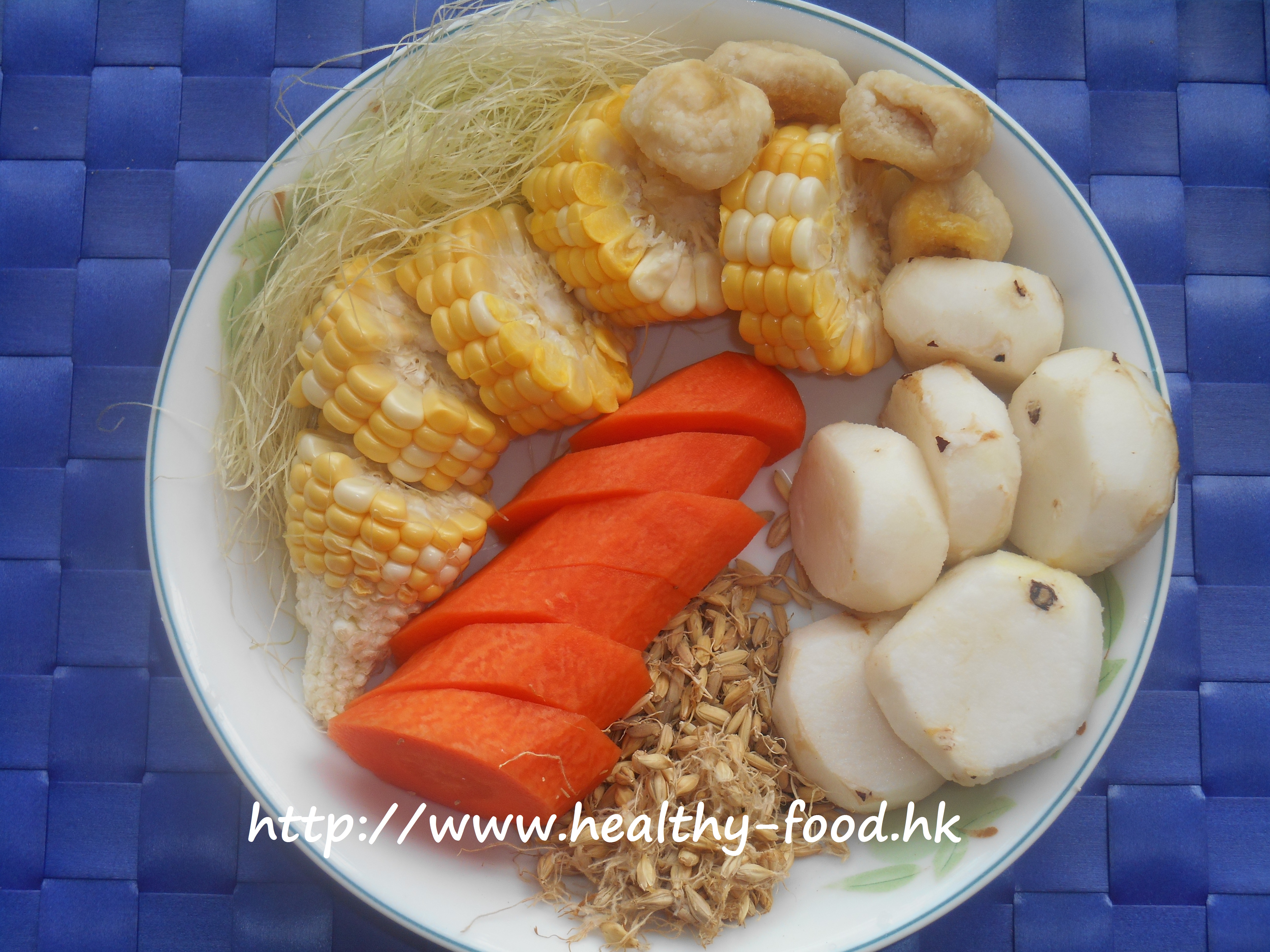Water Chestnut, Malt, and Corn Soup