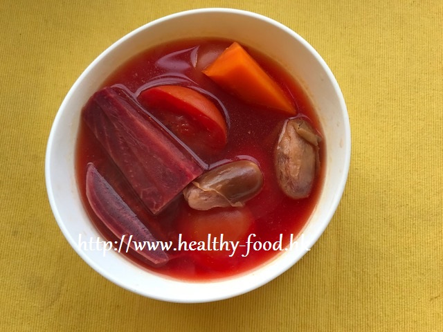 Beetroot, Tomato, Carrot, and Date Vegetable Soup