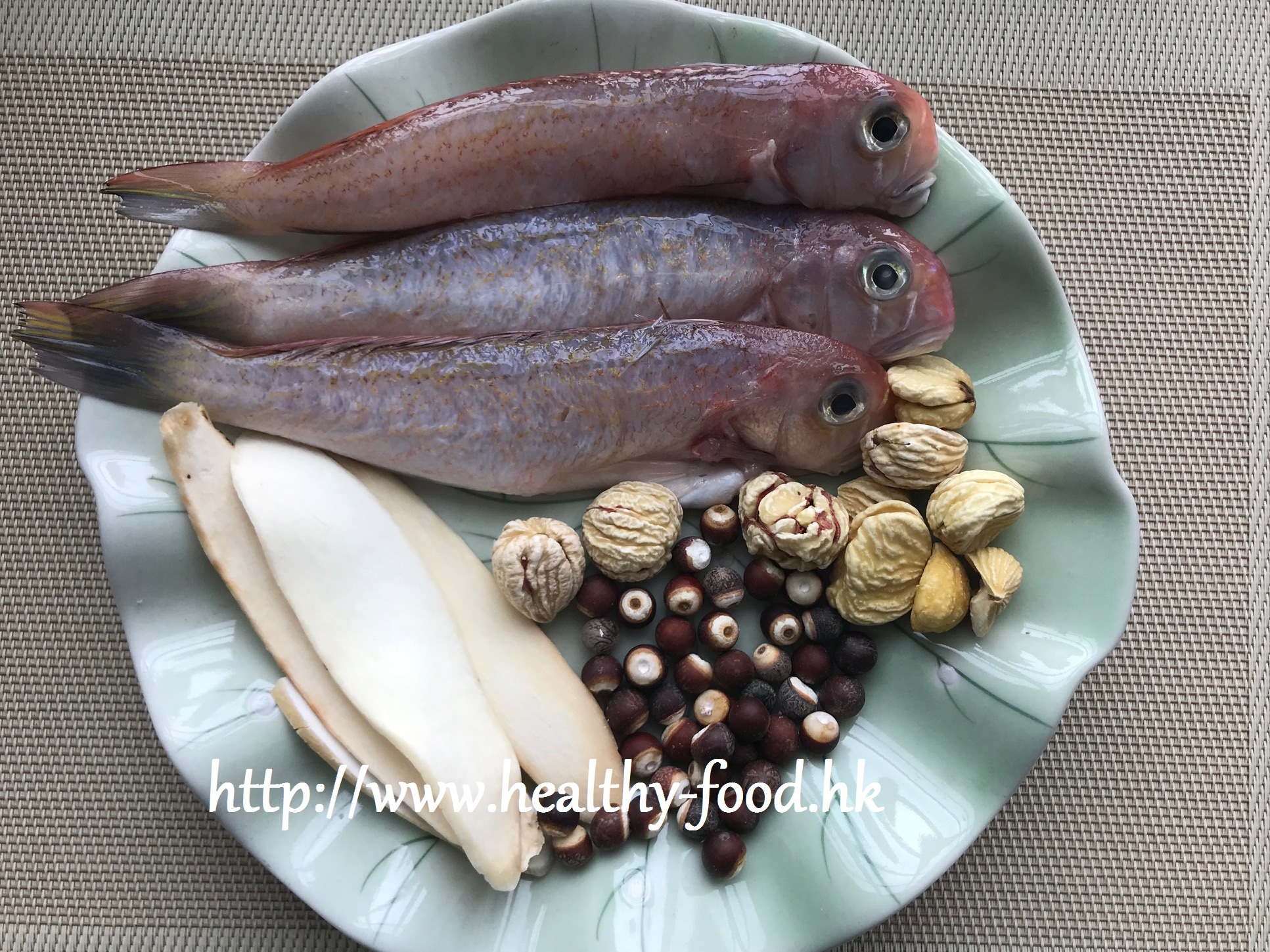 Chinese Yam, Euryale Seed, Dried Chestnut and Fresh Small Fish Soup