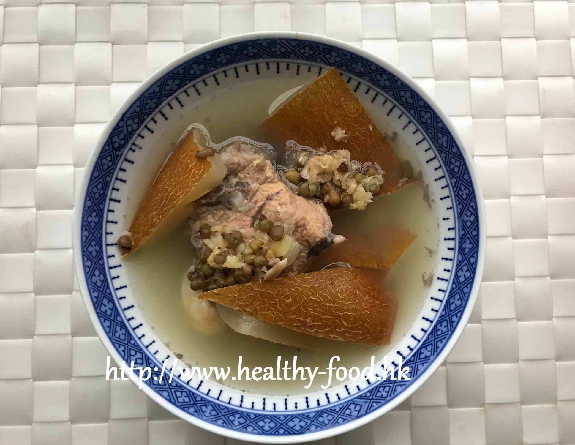 Old Cucumber, Mung Bean and Pork Rib Soup