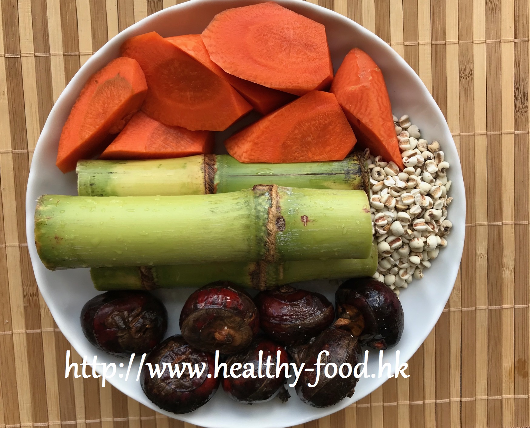 Sugarcane, Water Chestnut, Carrot and Barley Drink