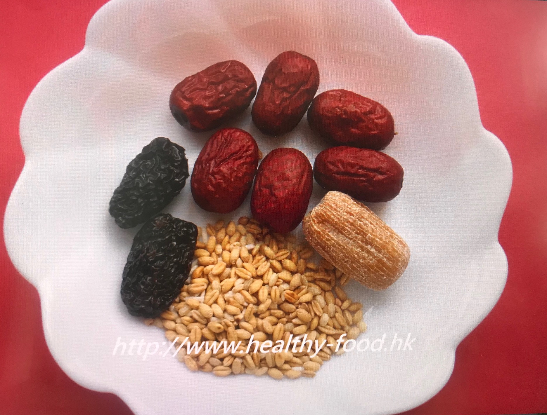 Three-Jujube Wheat Rice Tea (San Zao Mai Mi Cha)