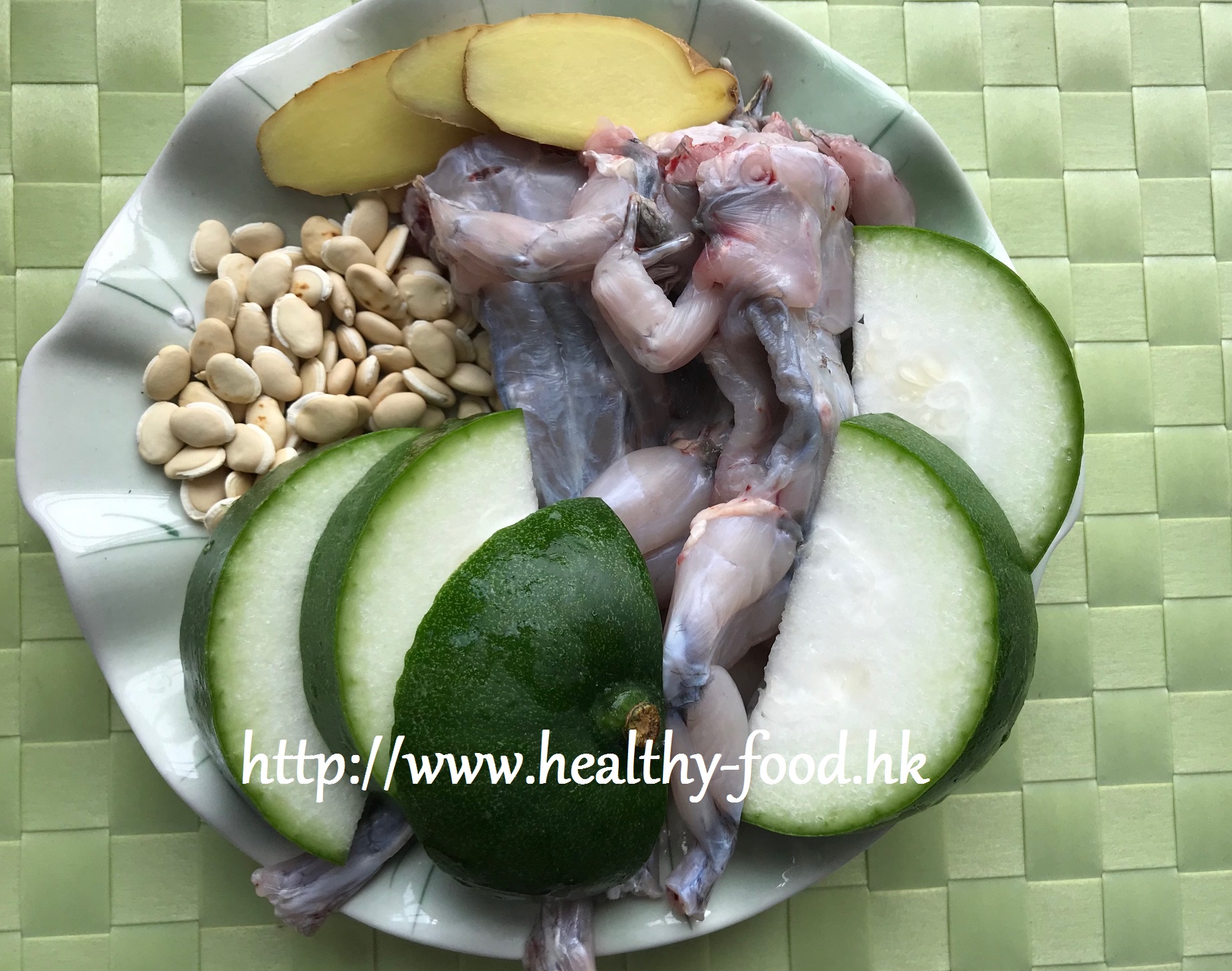 Winter Melon, Hyacinth Bean and Frog Soup