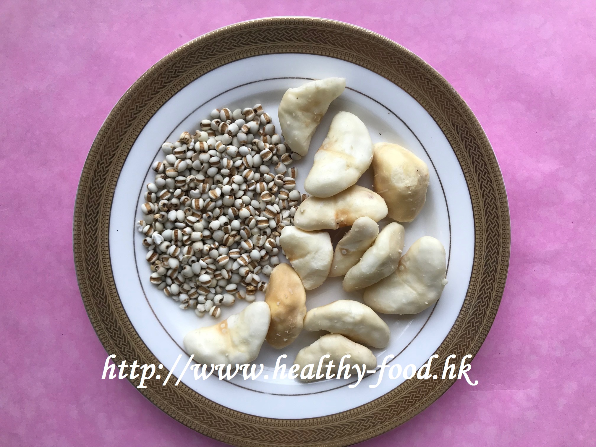 Water Caltrop and Coix Seed Congee