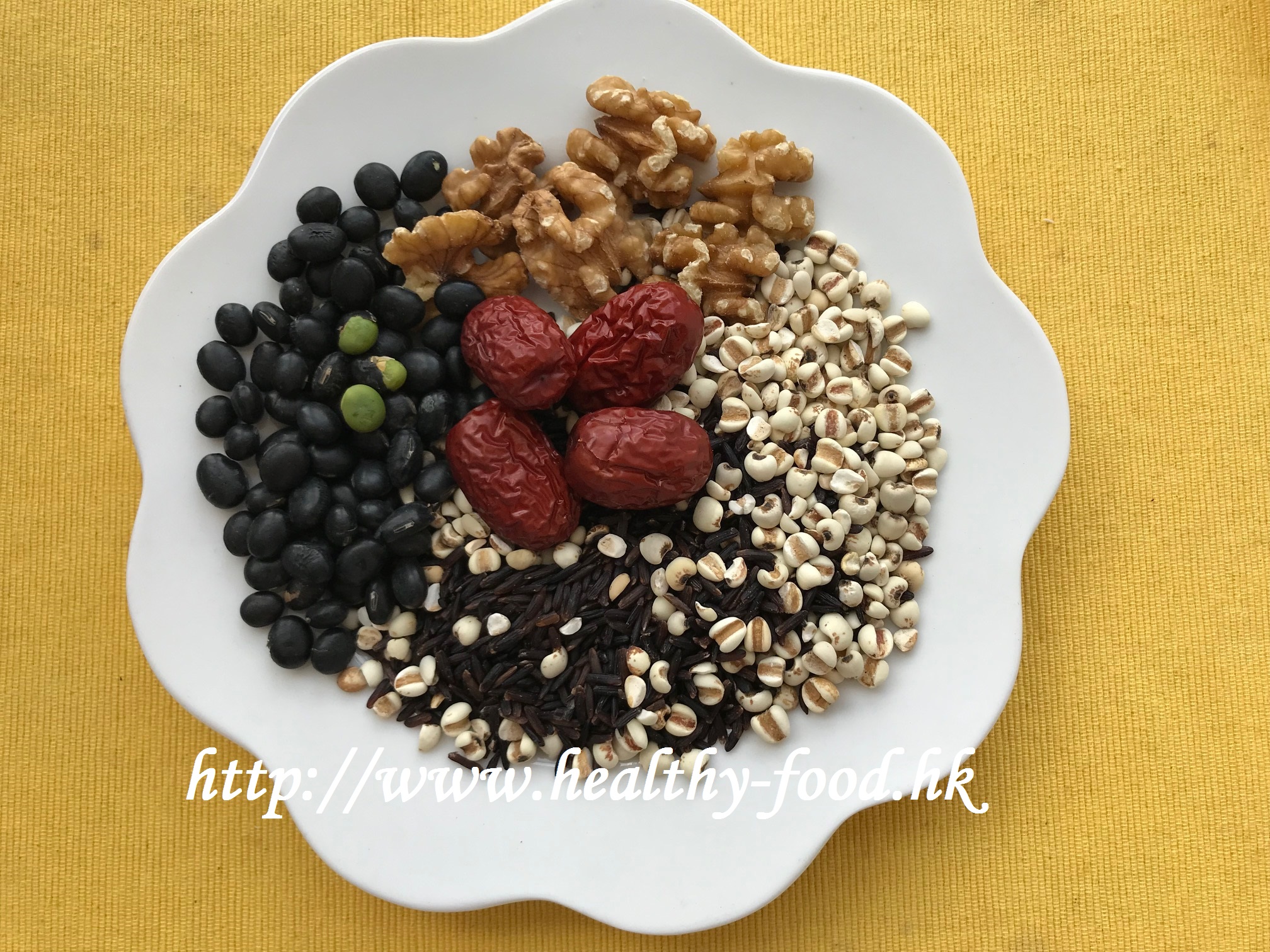 Black Bean, Walnut and Black Brown Rice Congee