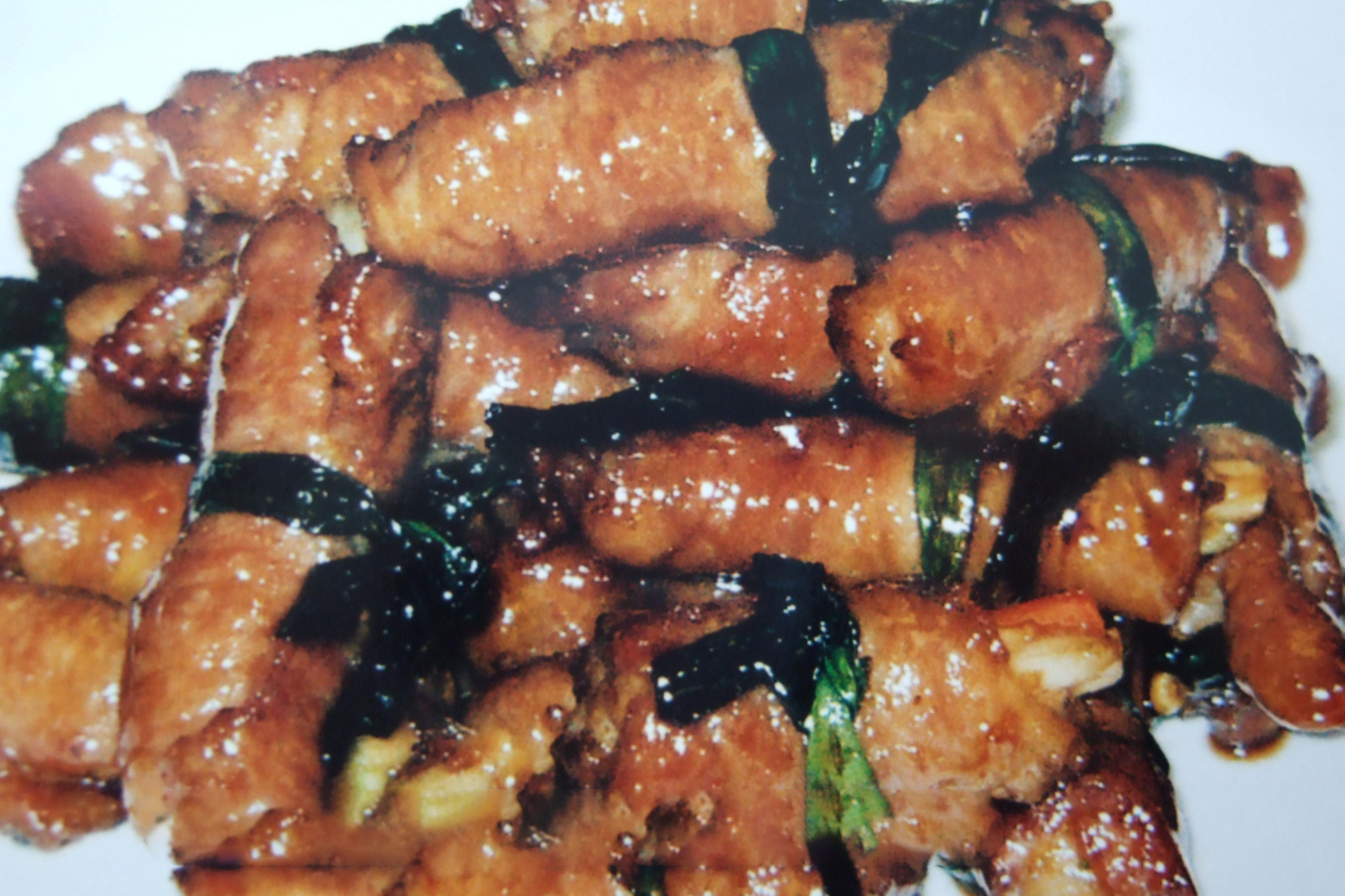 Celery and Shiitake Pork Rolls