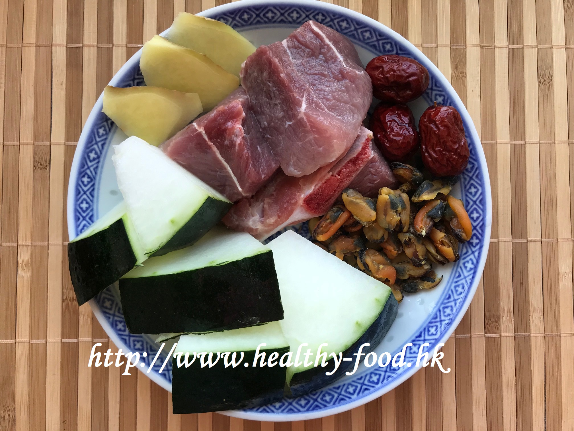 Mussels, Winter Melon, and Pork Rib Soup