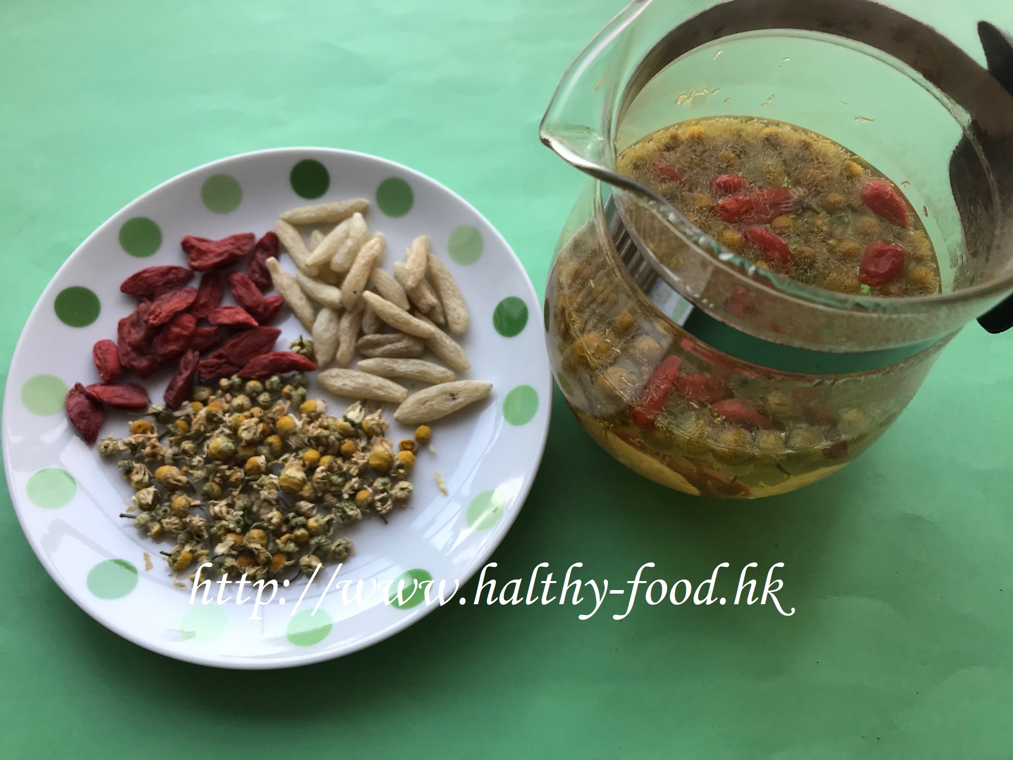 Chamomile, Goji Berry, and Ophiopogon Tea