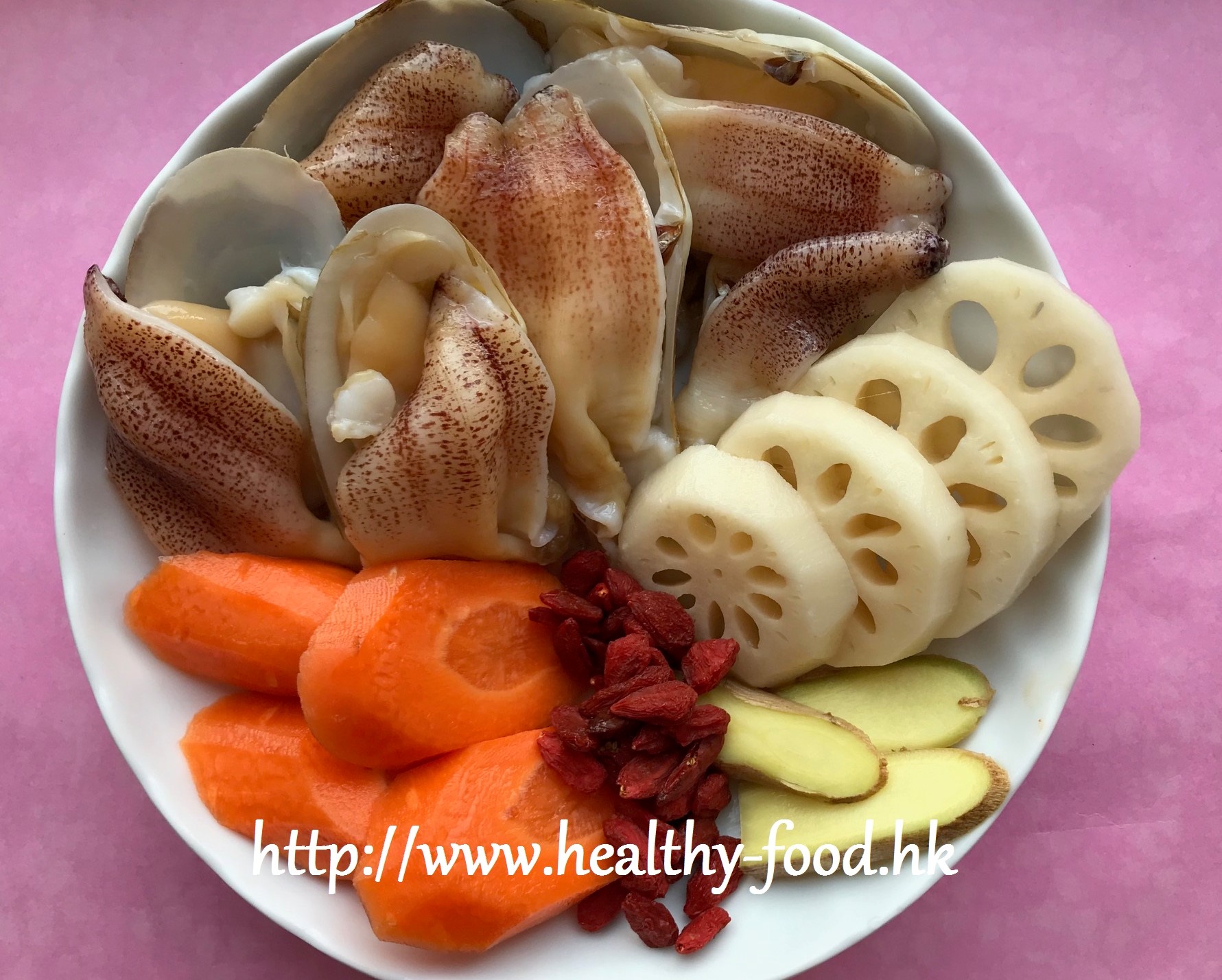 Lotus Root, Goji Berry, and Geoduck Clam Soup