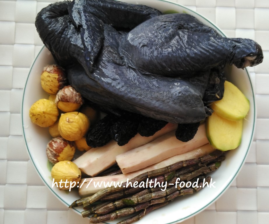 Fresh Yam, Chestnut and Silkie Chicken Soup