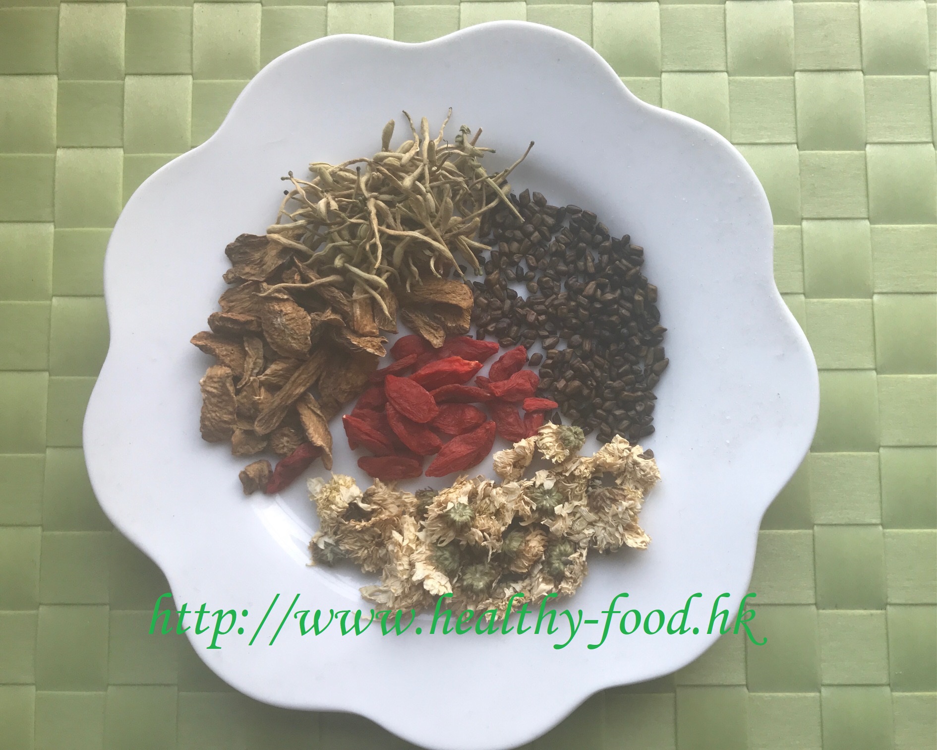 Burdock Cassia Honeysuckle Goji Chrysanthemum Tea