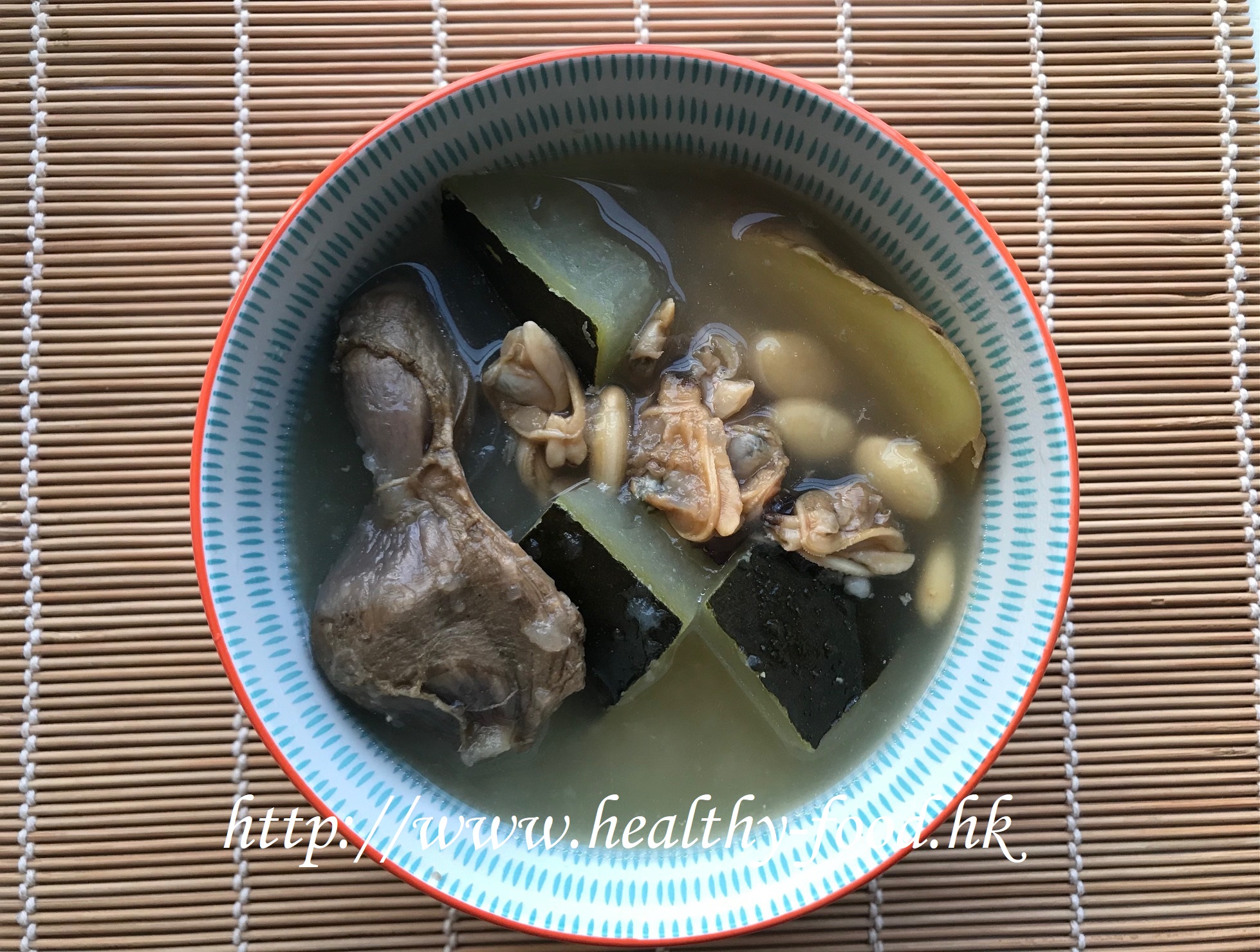 Winter Melon, Clam Meat and Dried Duck Kidney Soup