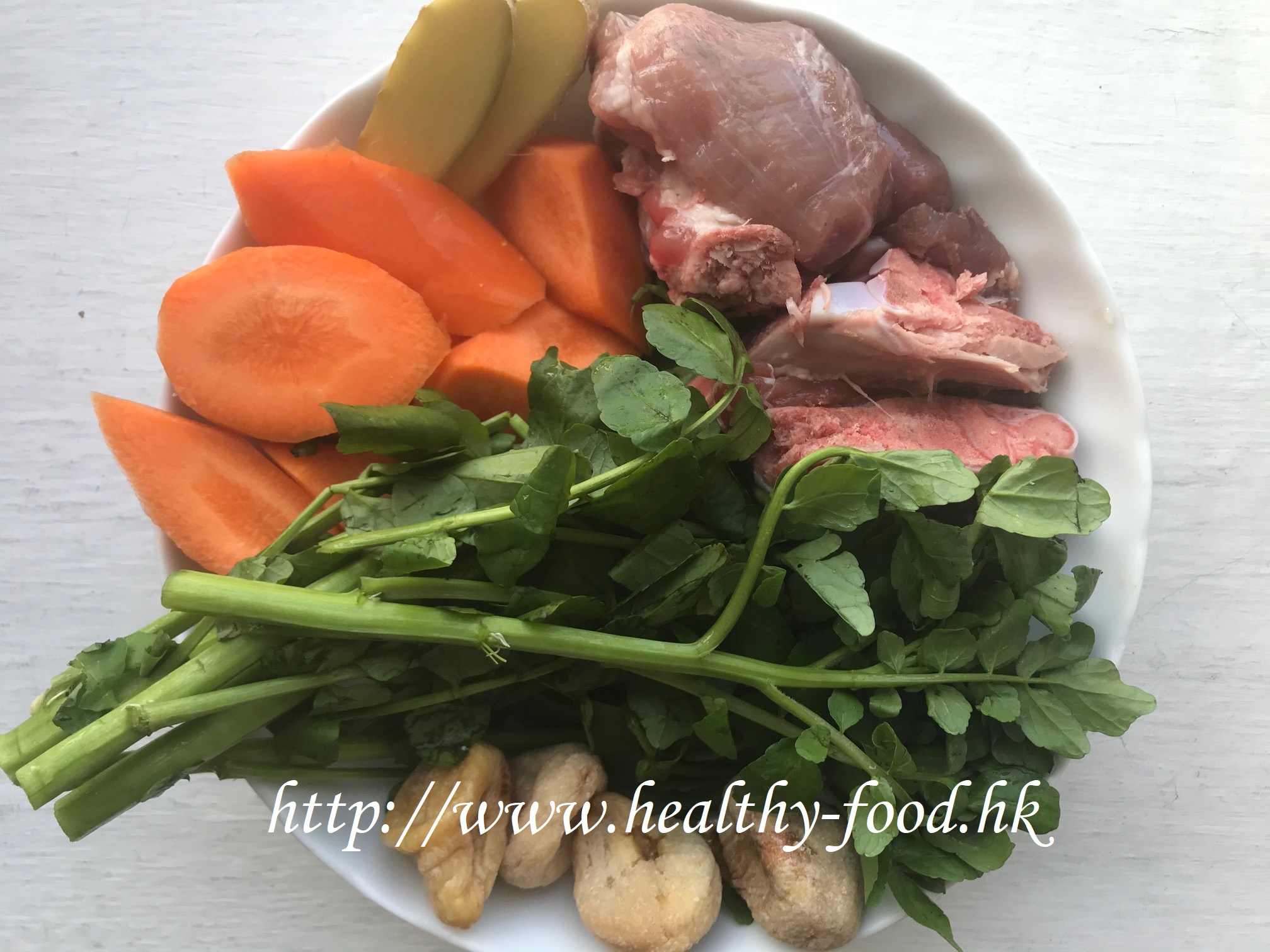 Watercress, Carrot, Fig and Pork Rib Soup