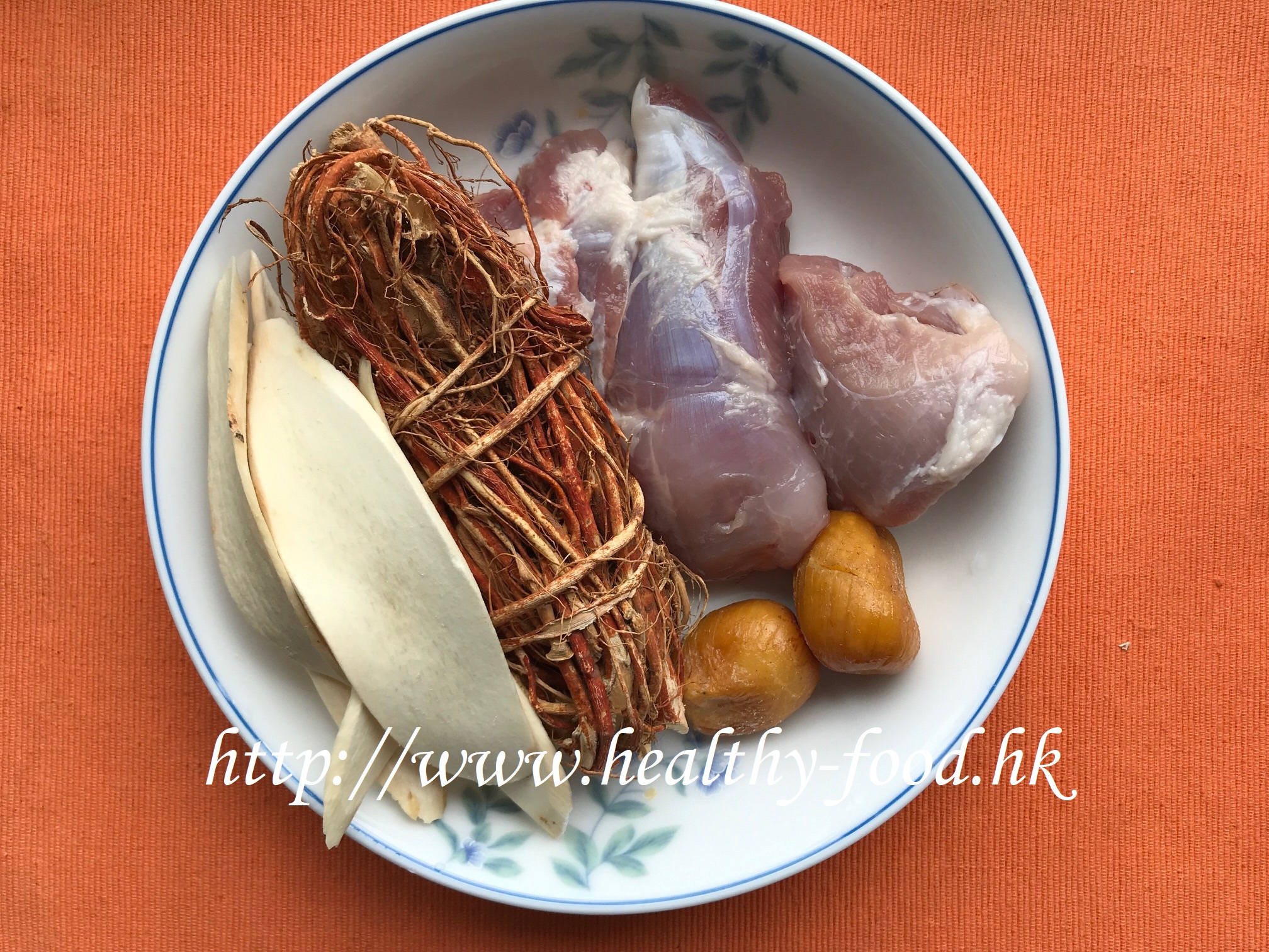 Five-Finger Fig Root, Chinese Yam and Pork Shank Soup