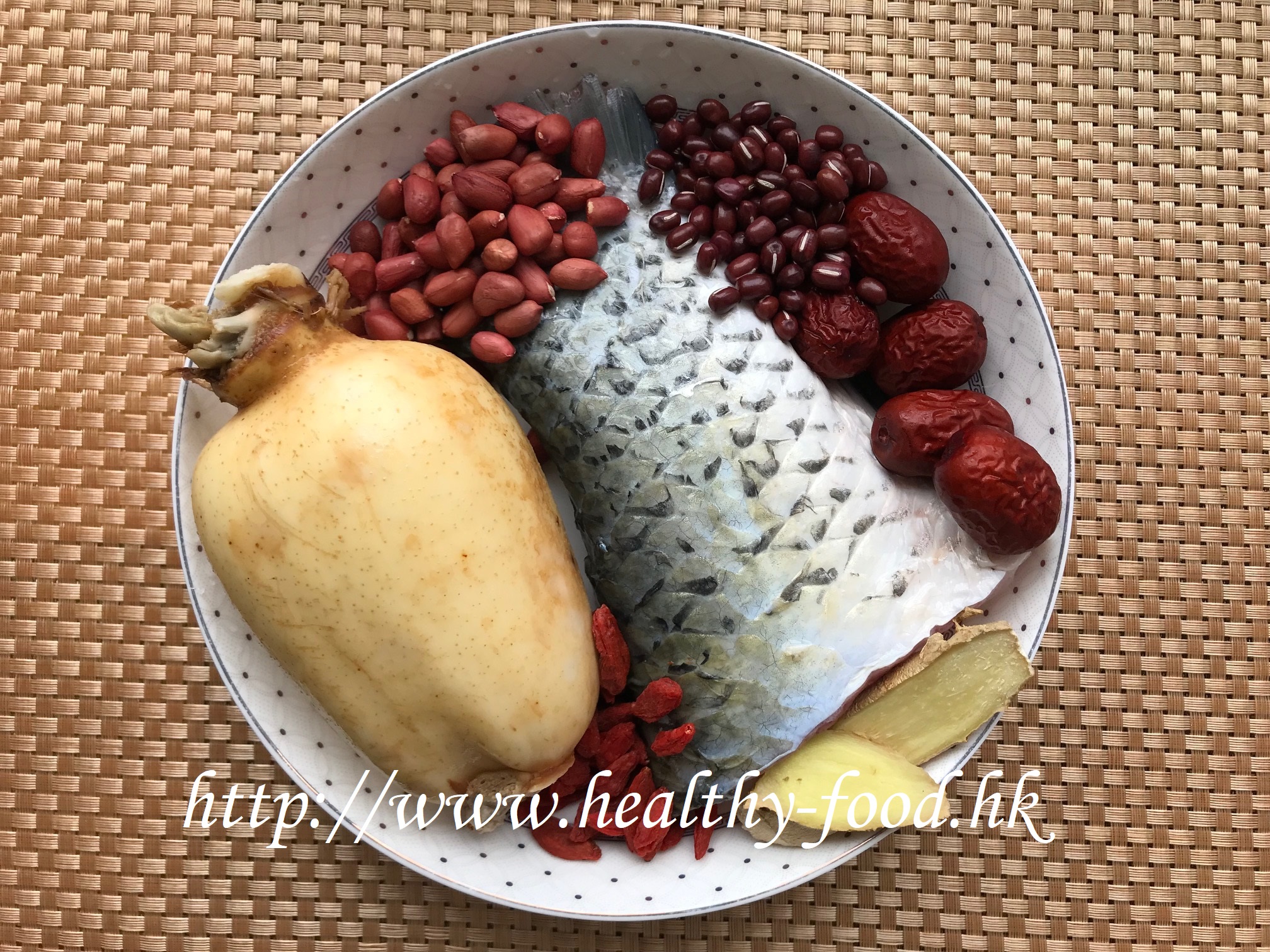 Lotus Root, Grass Carp Tail and Four-Red Soup