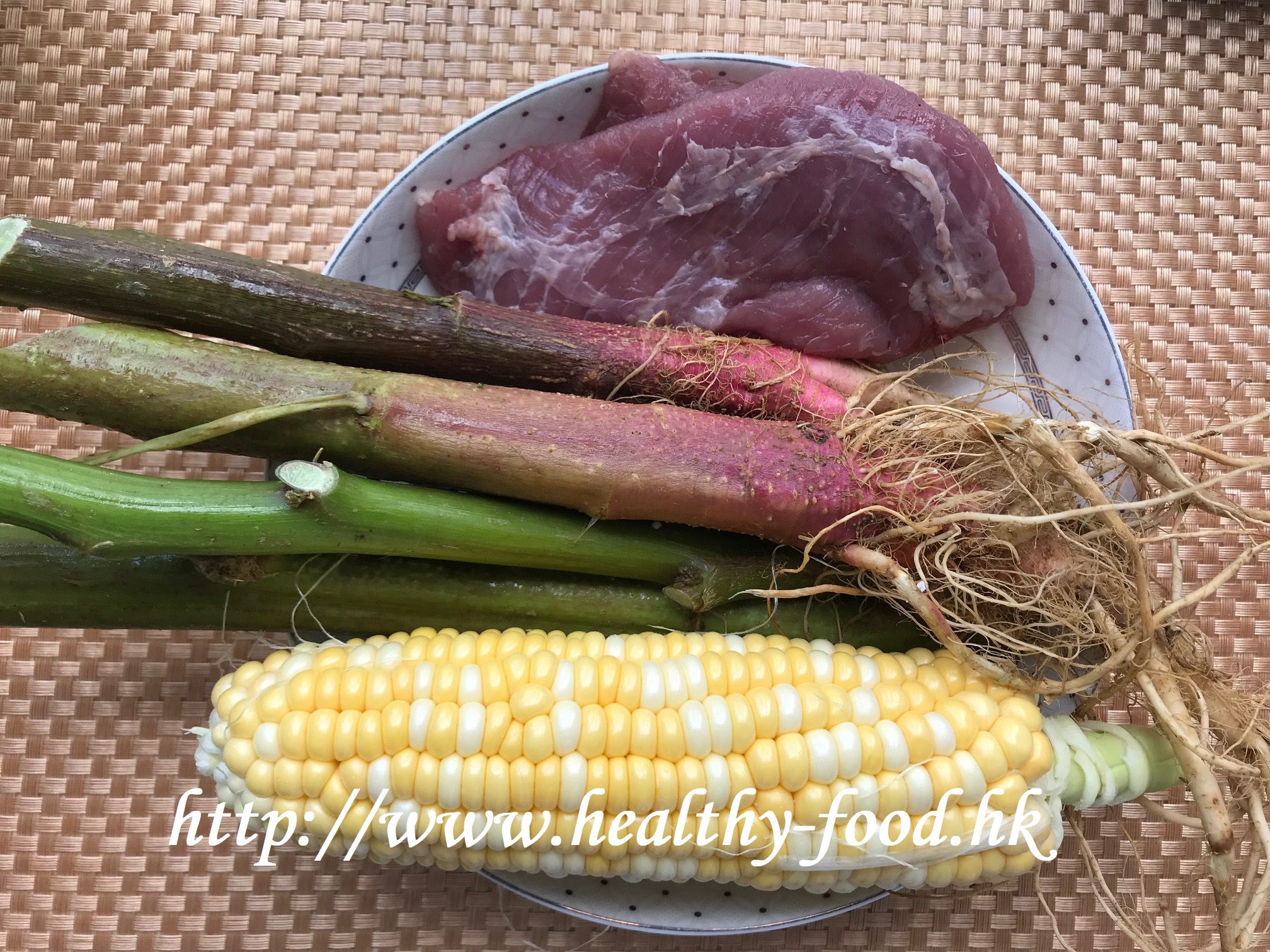 Prickly Amaranth Root, Corn and Lean Pork Soup