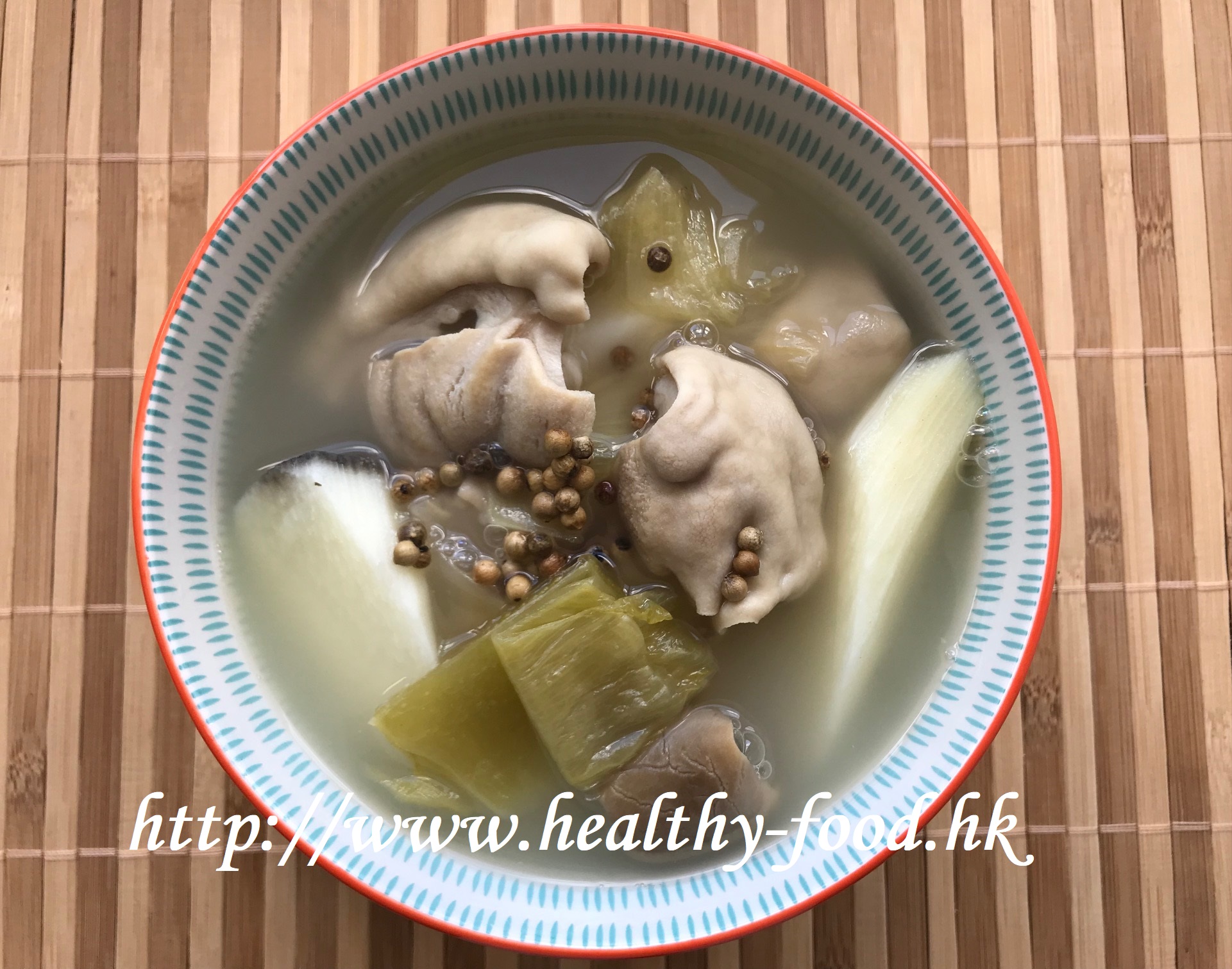 Fresh Chinese Yam, White Pepper Corn & Pork Tripe Soup