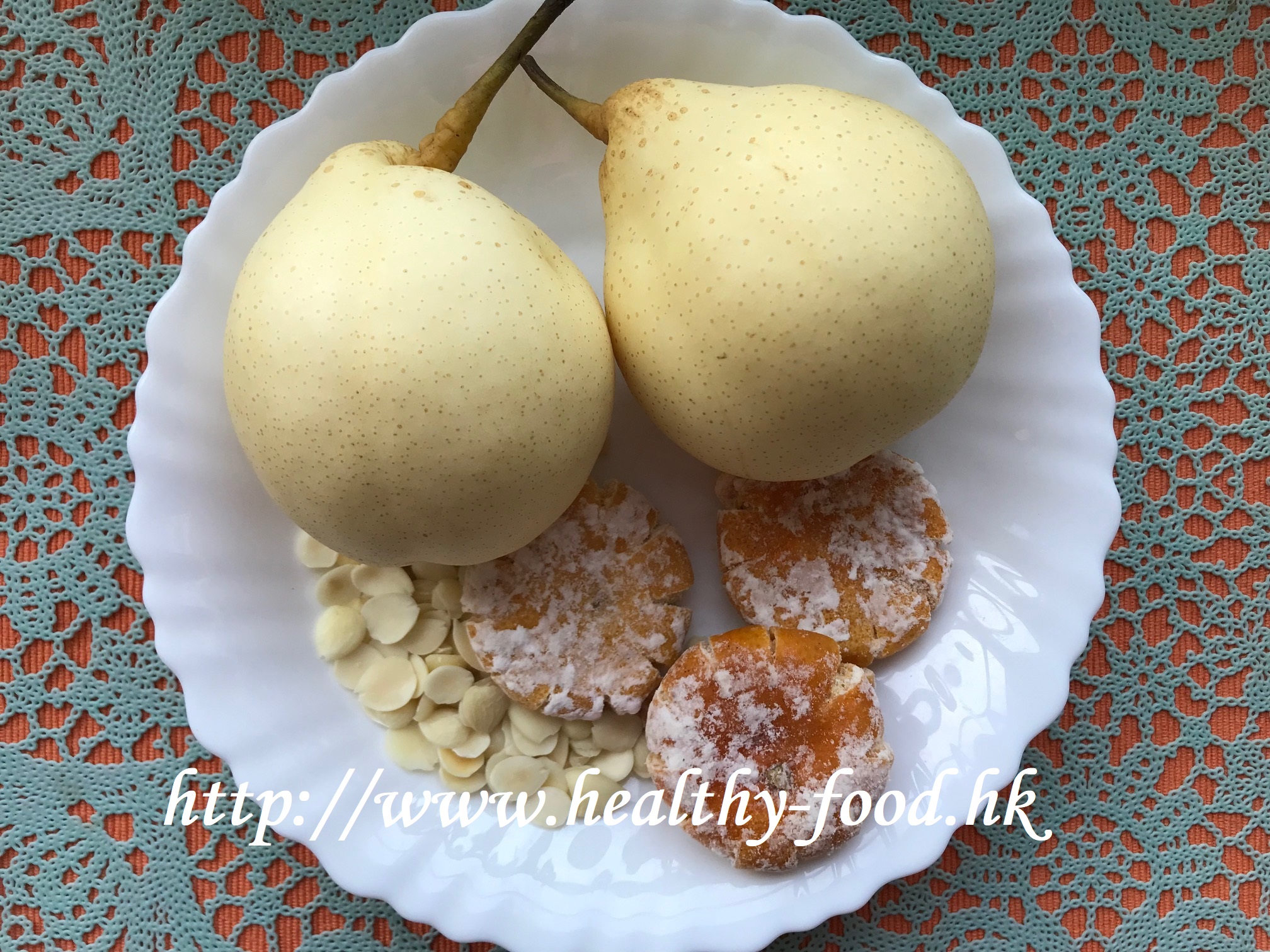 Snow Pear, North and South Almond, and Tangerine Cake Soup